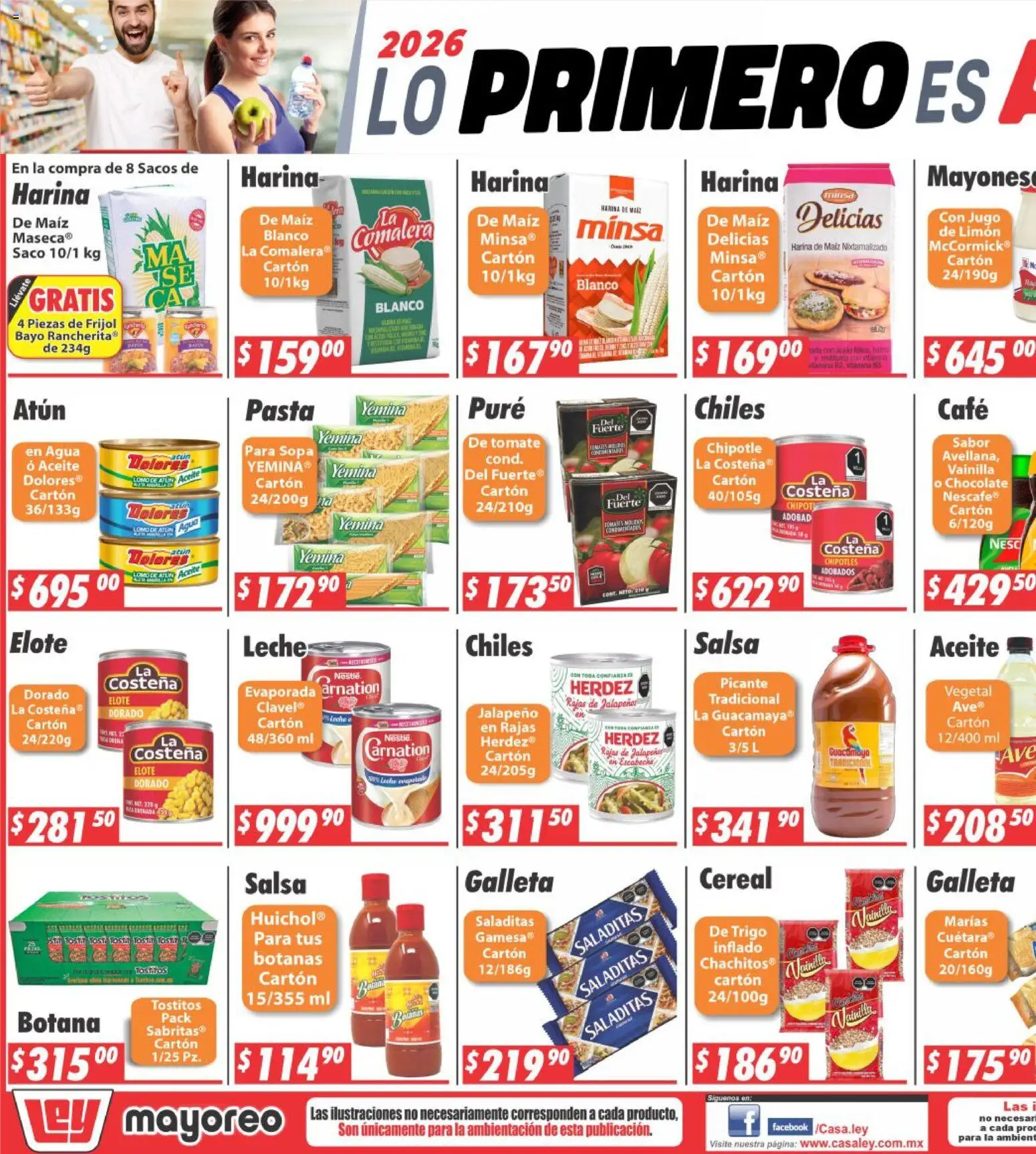 Nuevas ofertas de Casa Ley válidas en toda la República Mexicana desde el 19.01.2026. ¡Encuentra las mejores ofertas en Casa Ley folleto Frontera! | Página: 5 | Productos: Atún, Leche, Jugo, Pasta