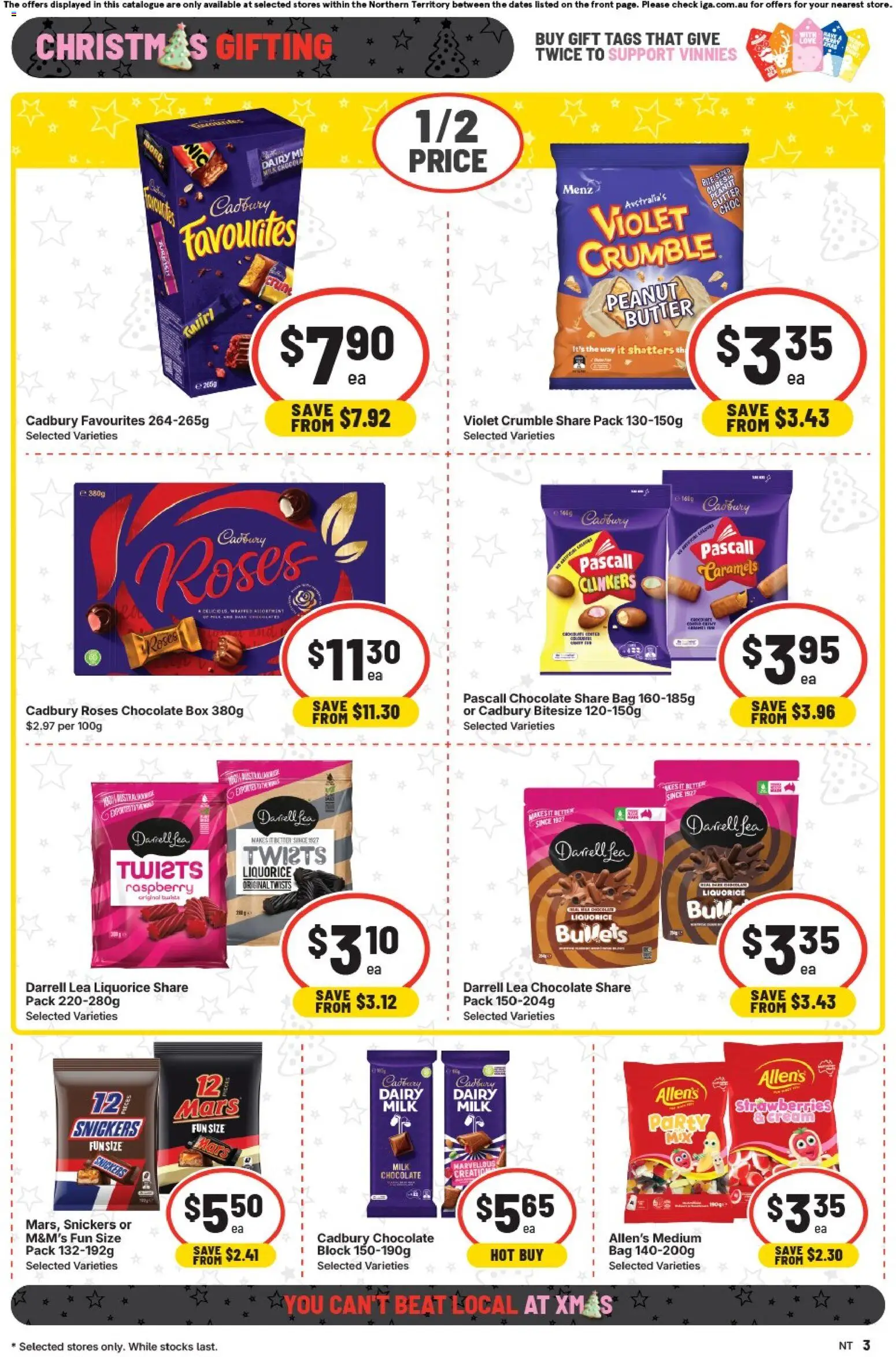 IGA catalogue - valid from 26.11.2025 | Page: 3 | Products: Box, Chocolate, Cream, Raspberry