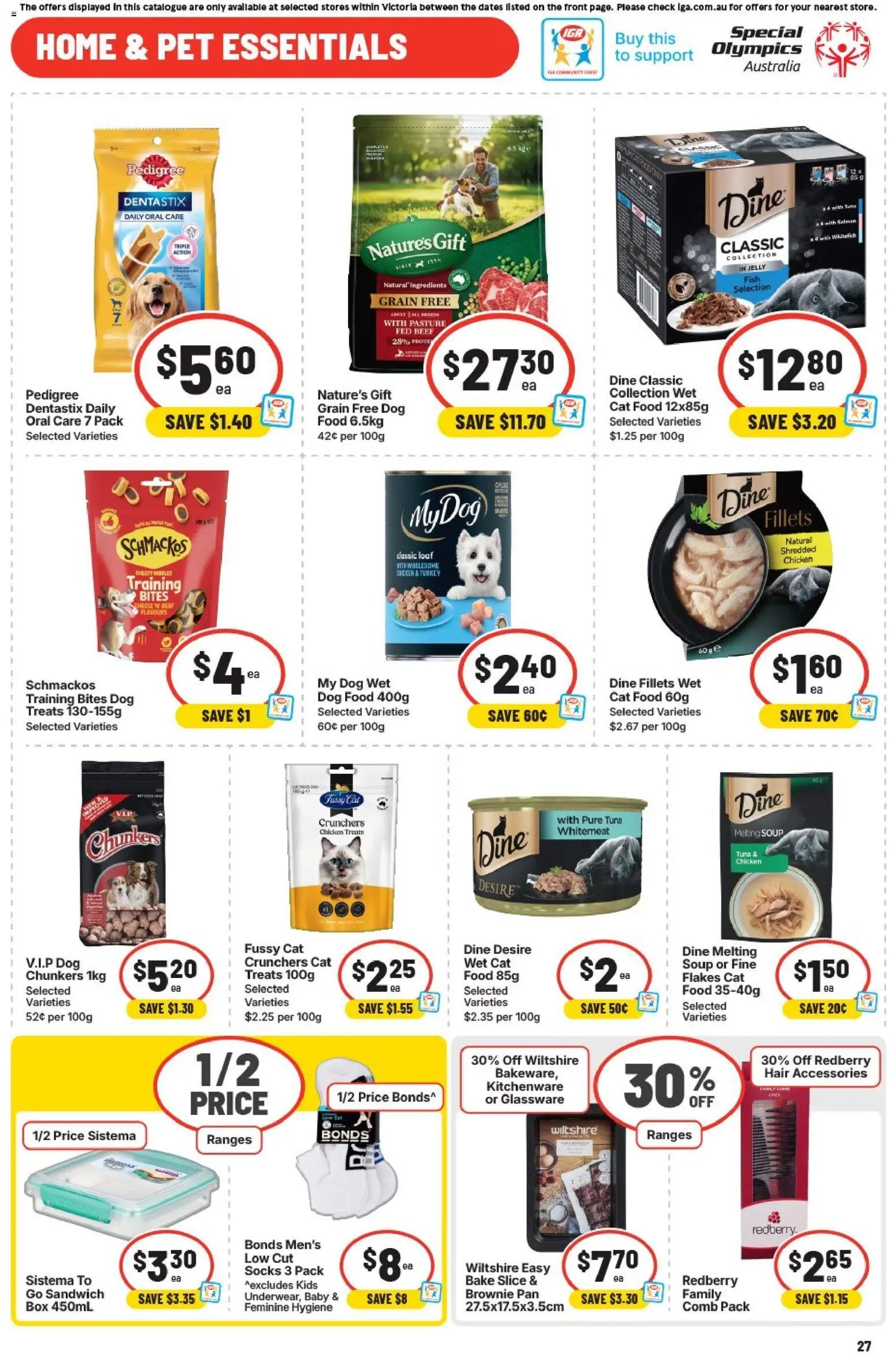 IGA catalogue - valid from 29.04.2026 | Page: 27 | Products: Glassware, Dog food, Flakes, Soup