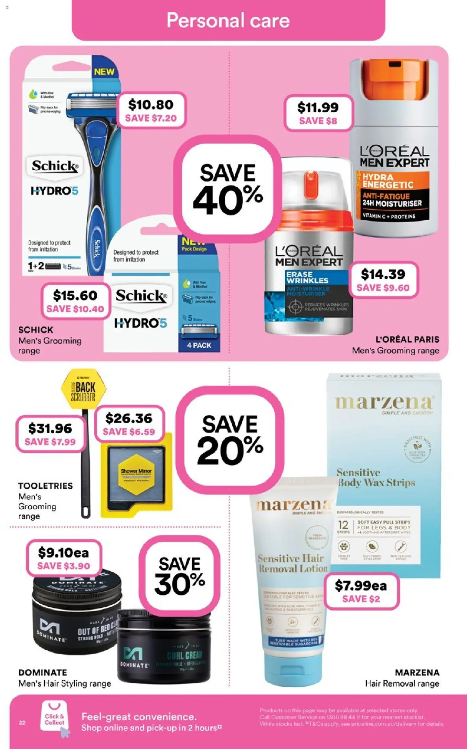Priceline Pharmacy catalogue - valid from 19.02.2026 | Page: 22 | Products: Mirror, Lotion, Sensitive skin, Bed