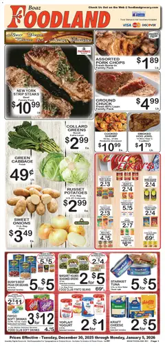 Preview of Foodland weekly ads valid from 30.12.2025