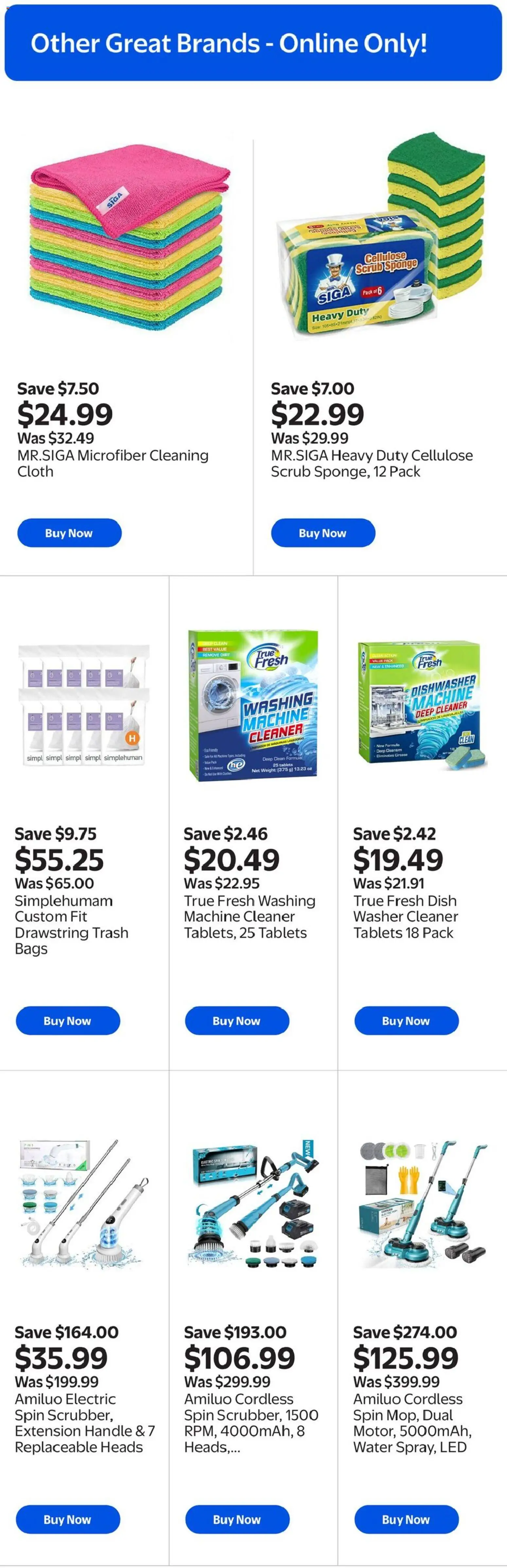 Walmart flyer valid from 02.04.2026 | Page: 9 | Products: Washing machine, Dishwasher, Sponge