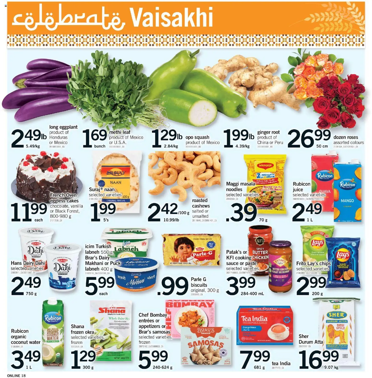 Fortinos flyer valid from 02.04.2026 | Page: 18 | Products: Noodles, Oven, Butter, Juice