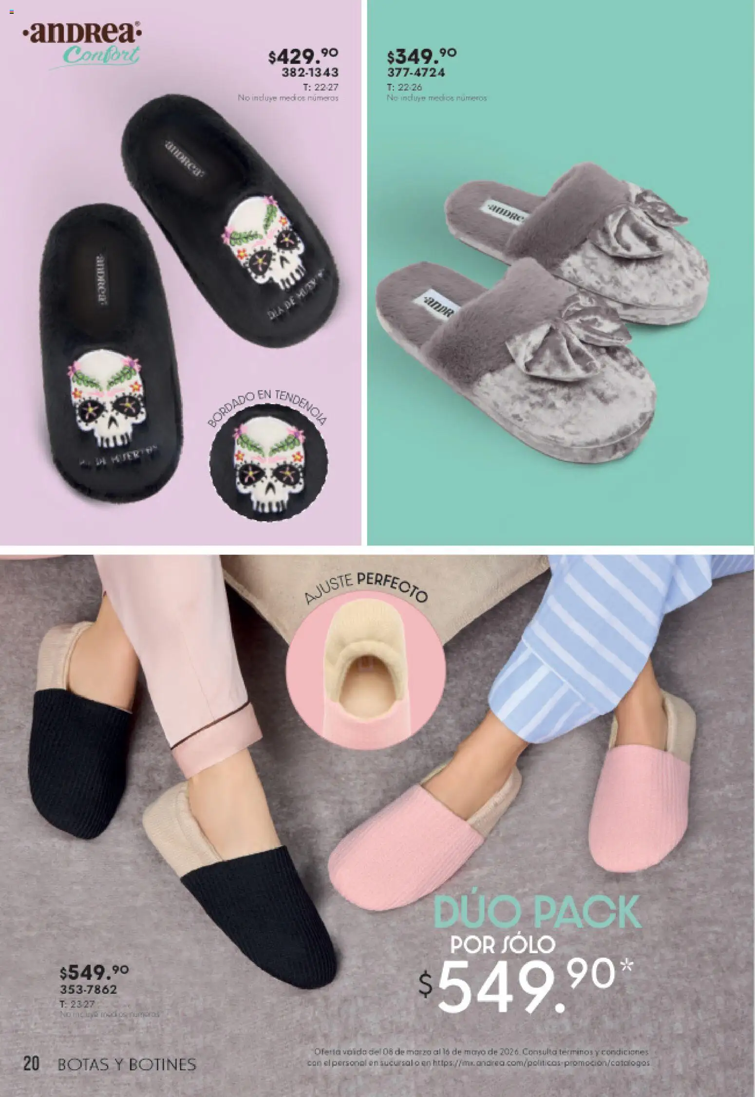 Nuevas ofertas de Andrea válidas en toda la República Mexicana desde el 08.03.2026. ¡Encuentra las mejores ofertas en Andrea catálogo Botas y Botines! | Página: 20 | Productos: Botas, Botines