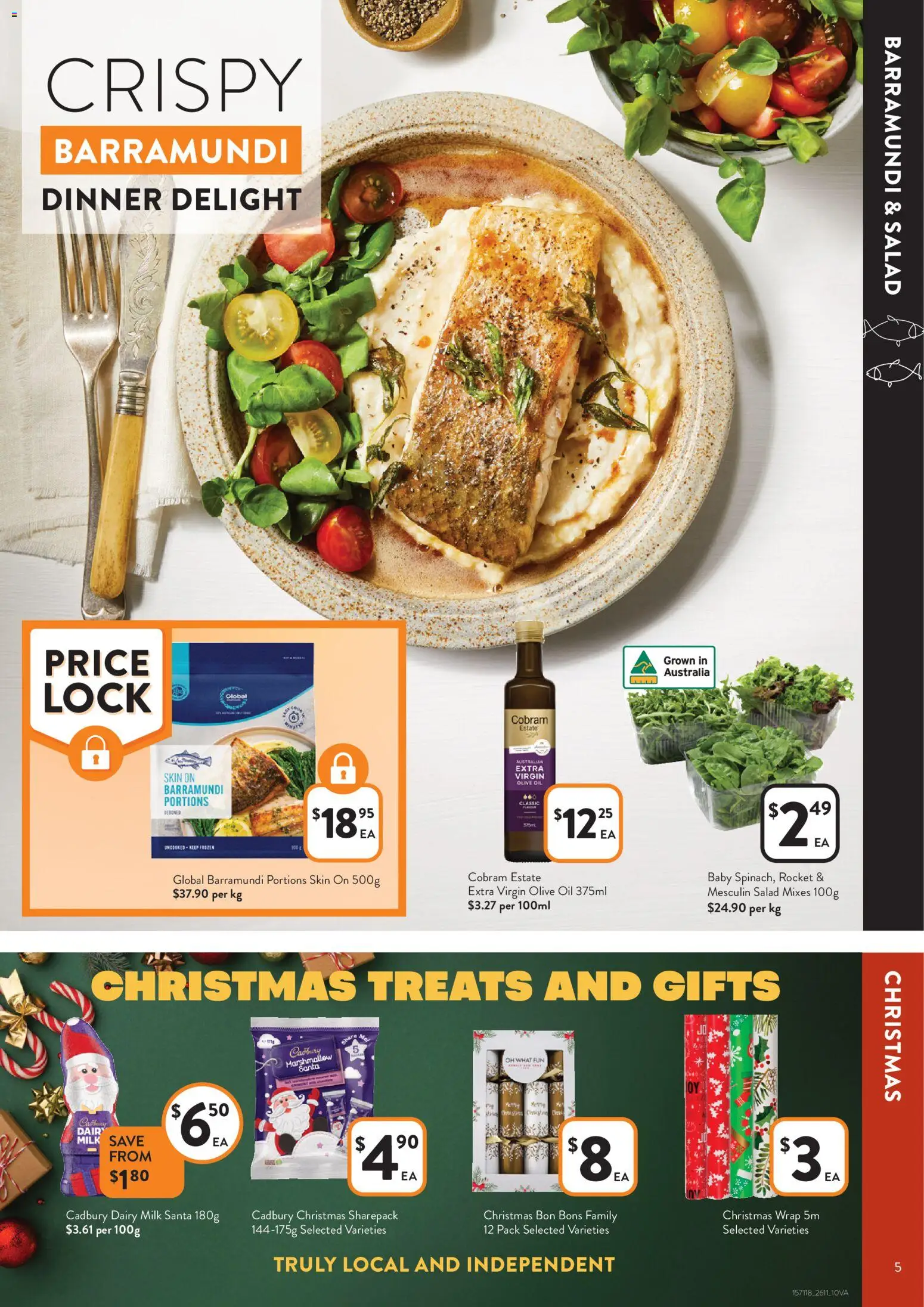 Foodworks catalogue - valid from 26.11.2025 | Page: 5 | Products: Dairy, Olive oil, Salad, Rocket
