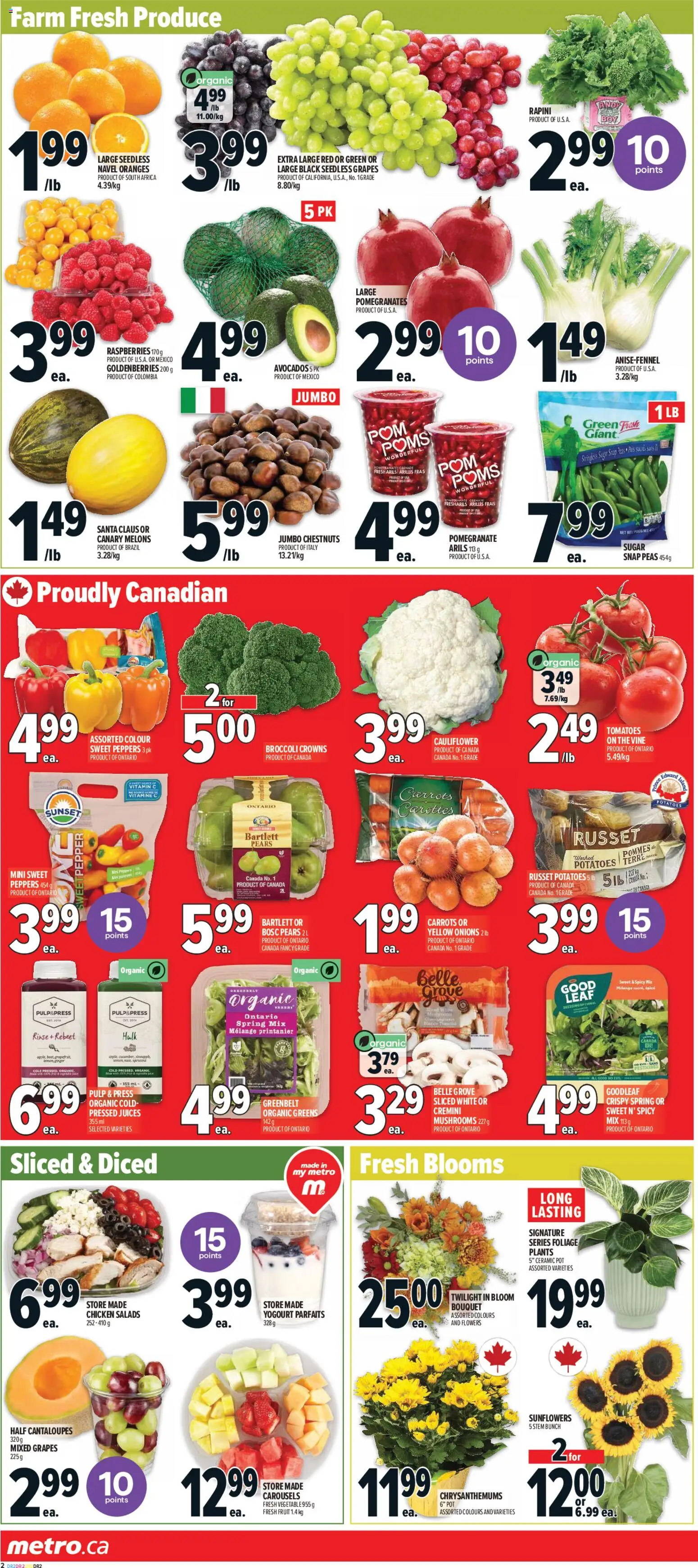 Metro flyer valid from 23.10.2025 | Page: 7 | Products: Potatoes, Chicken, Oranges, Tomatoes