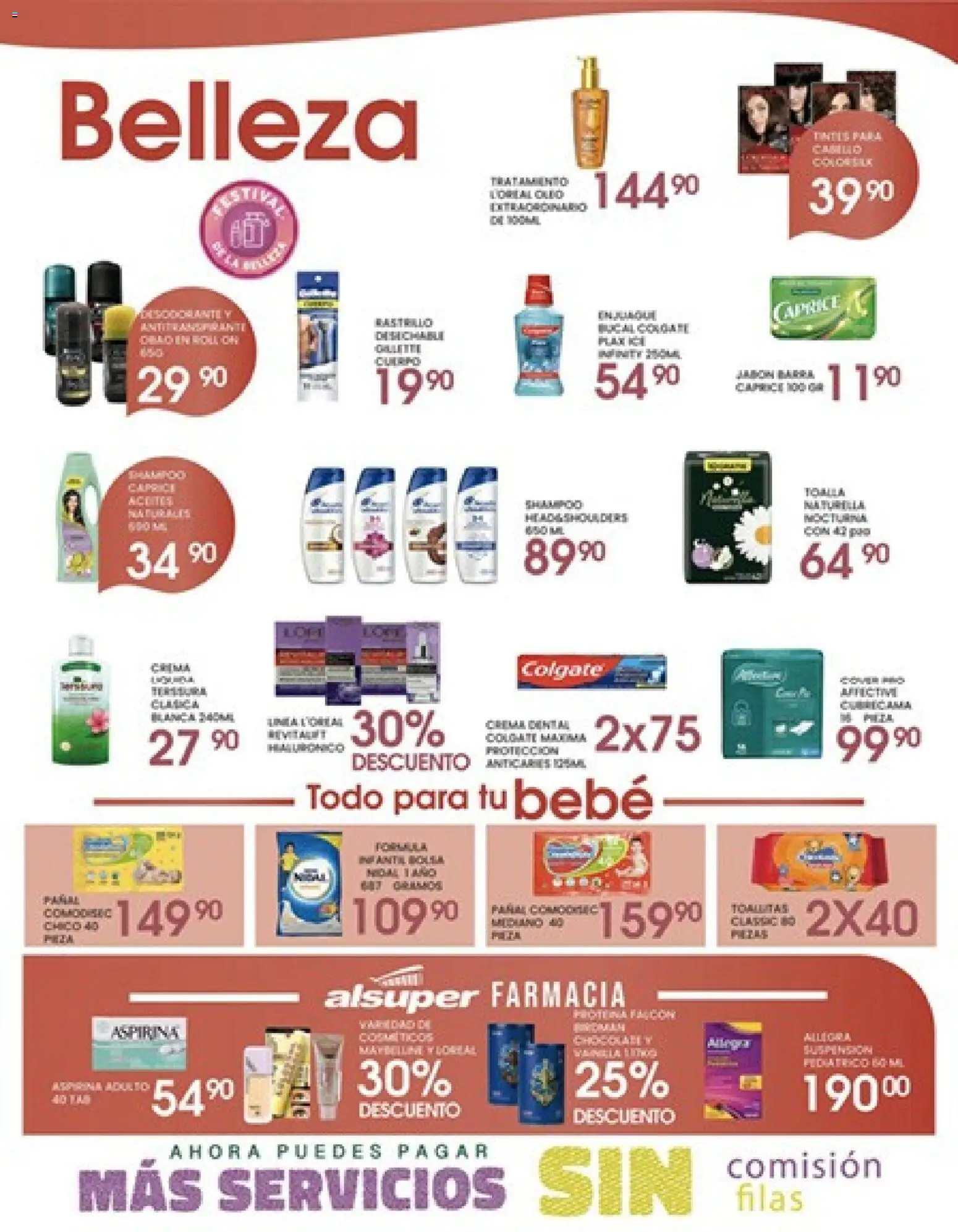 Nuevas ofertas de Alsuper válidas en toda la República Mexicana desde el 14.04.2026. ¡Encuentra las mejores ofertas en Alsuper folleto Chihuahua-Ciudad! | Página: 4 | Productos: Antitranspirante, Toallitas húmedas, Barra, Body