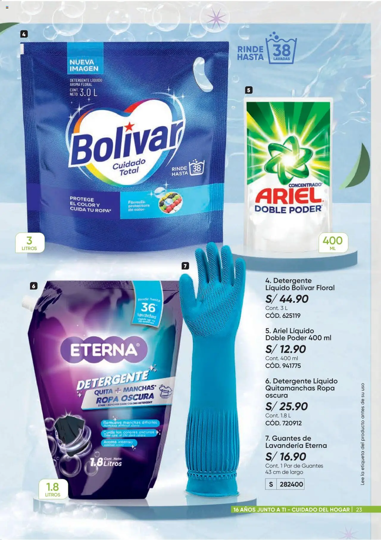 Catálogo Azzorti válido desde 15.09.2025 | Página: 23 | Productos: Quitamanchas, Detergente, Ropa, Guantes