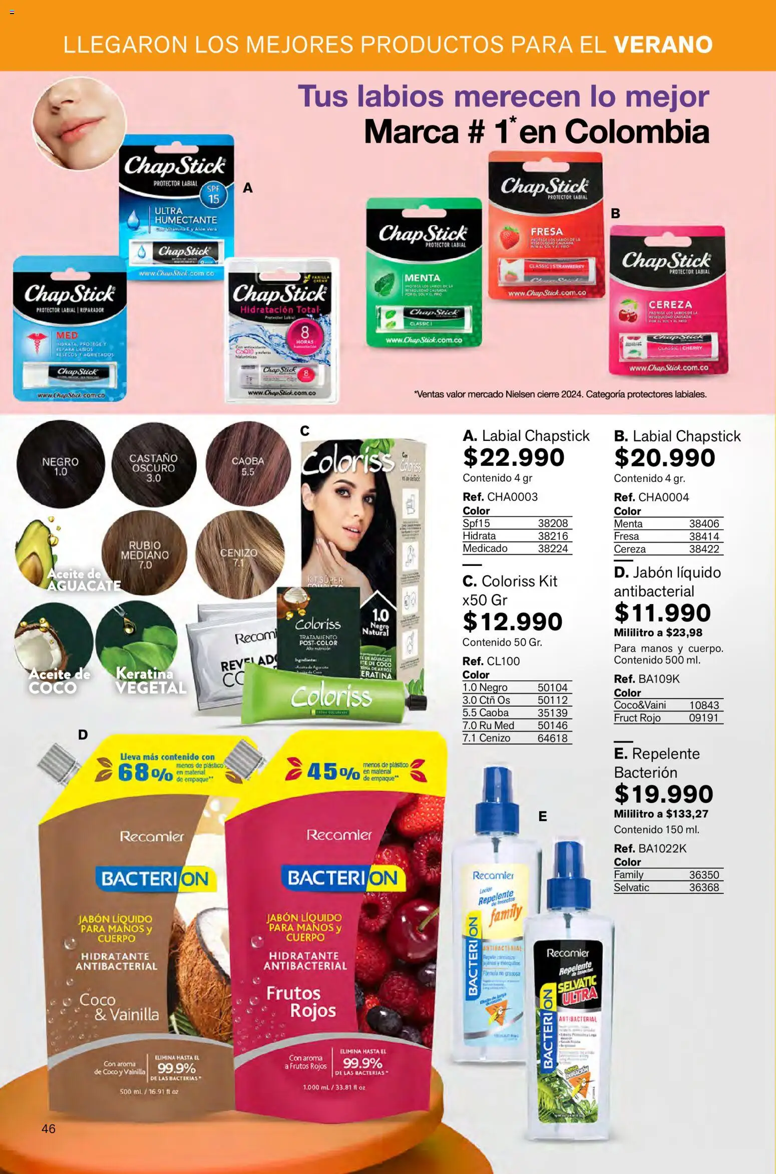 Leonisa revista - valida desde el 02.01.2026 | Página: 46 | Productos: Arroz, Fresa, Repelente, Aceite