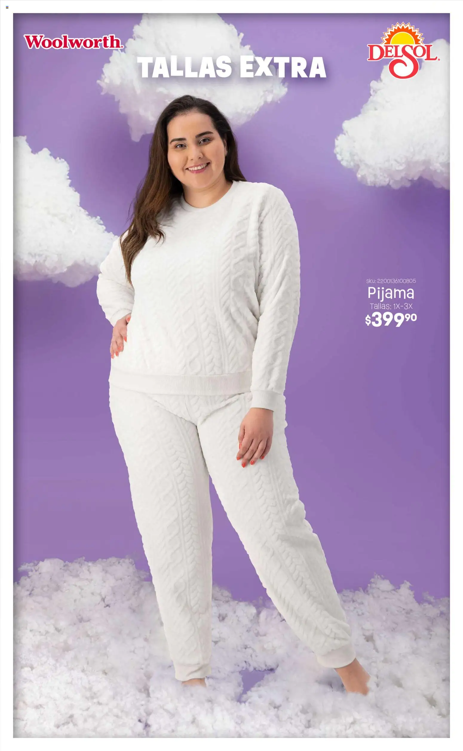 Nuevas ofertas de Del Sol y Woolworth válidas en toda la República Mexicana desde el 04.11.2025. ¡Encuentra las mejores ofertas en Del Sol y Woolworth catálogo! | Página: 8 | Productos: Pijama
