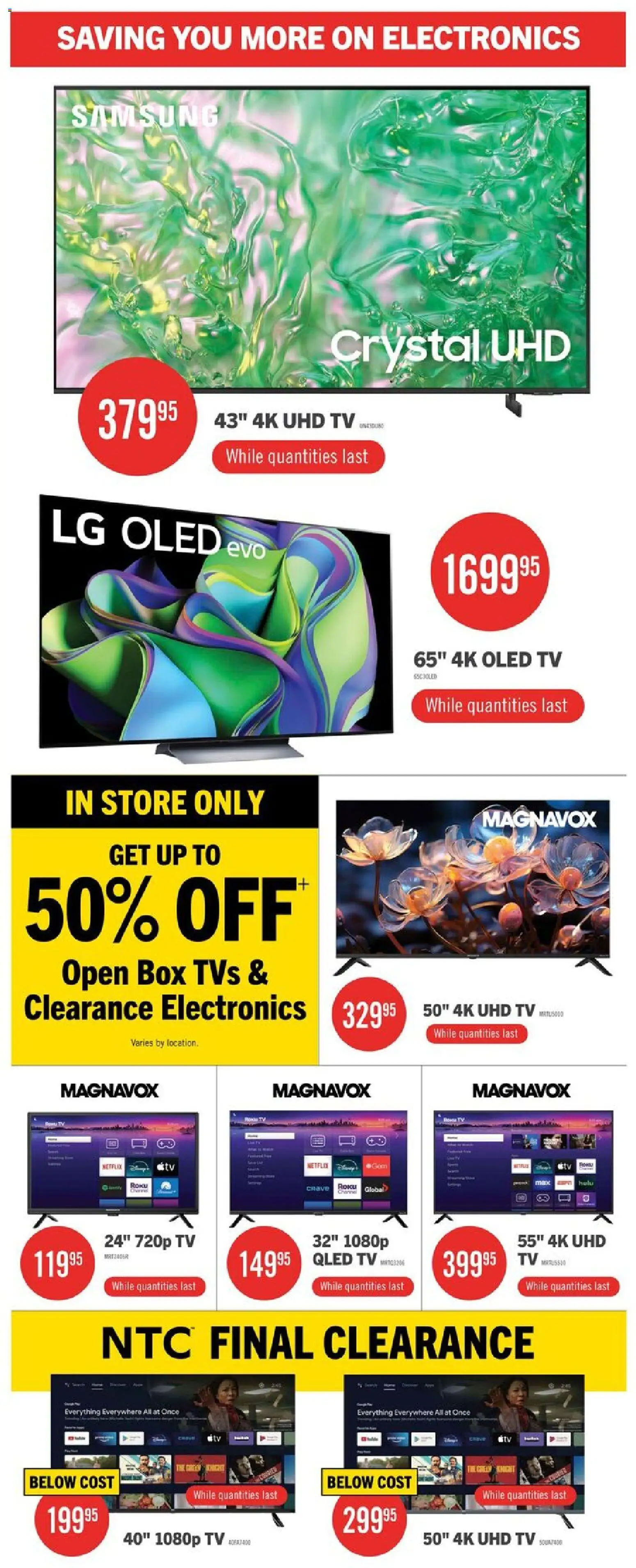 The Brick flyer valid from 10.04.2026 | Page: 3 | Products: Tv, Box