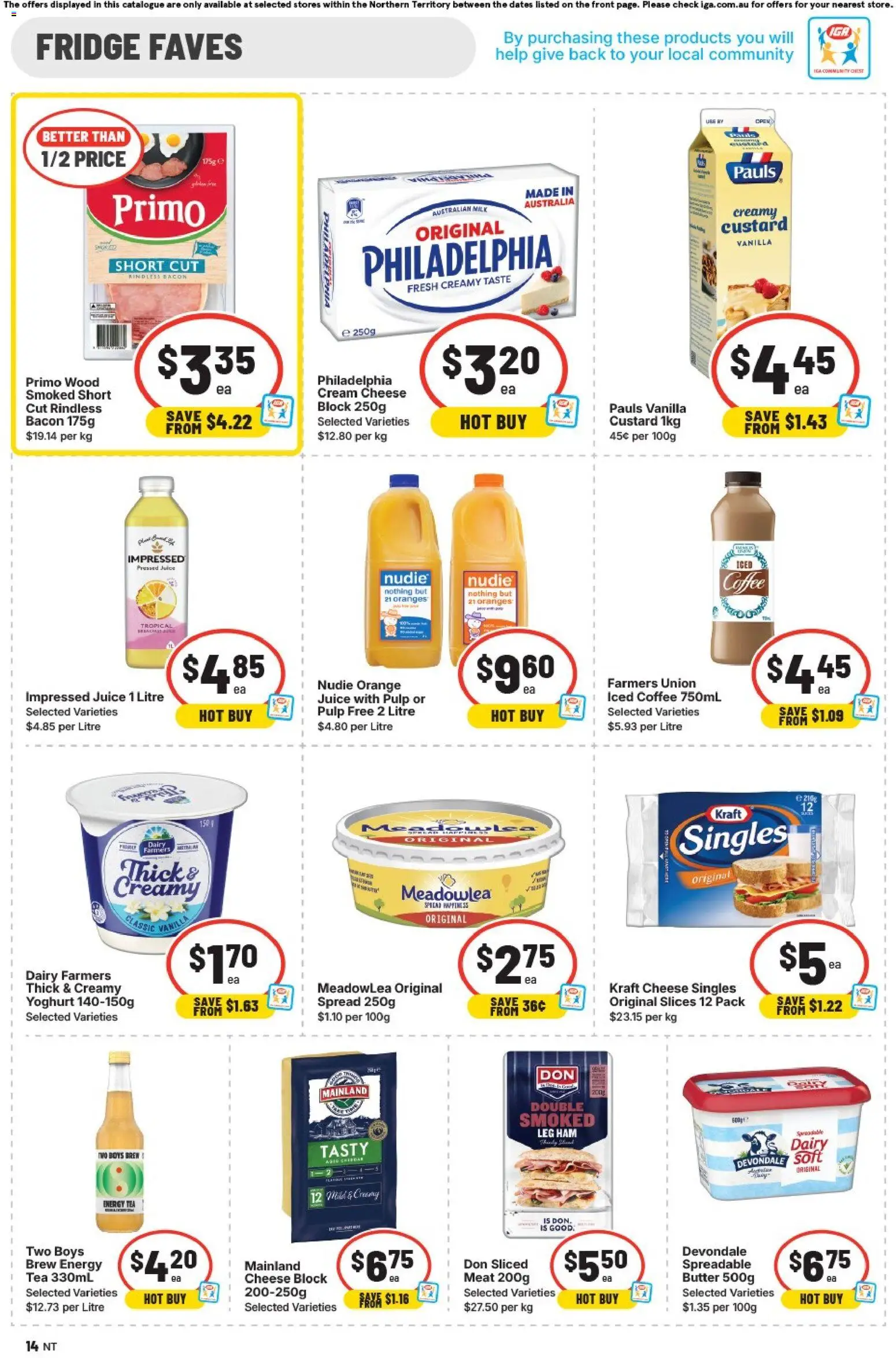 IGA catalogue - valid from 28.01.2026 | Page: 10 | Products: Milk, Cheese, Ham, Meat