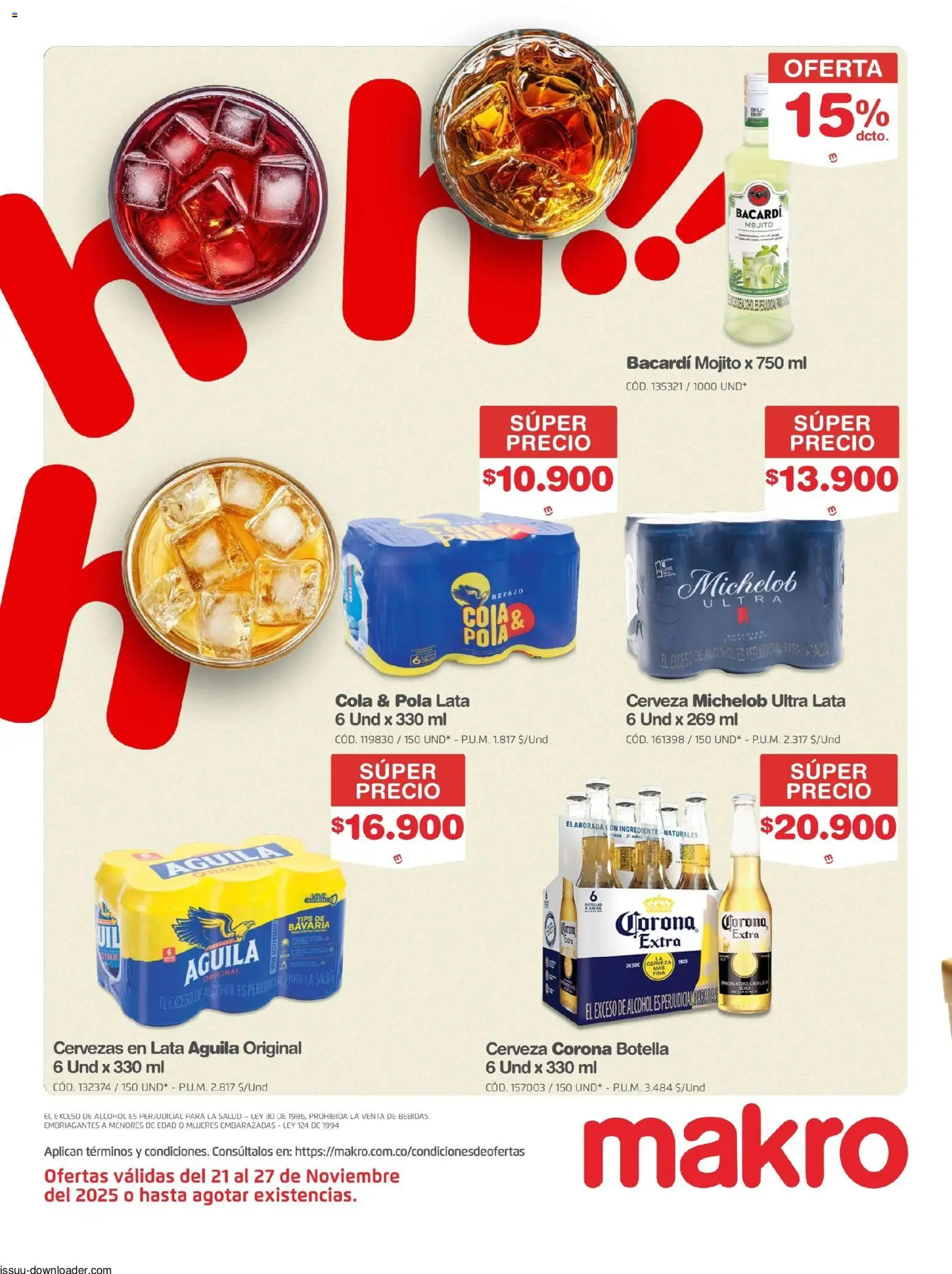 Makro revista - valida desde el 21.11.2025 | Página: 8 | Productos: Botella, Mandolina, Tintura, Cerveza