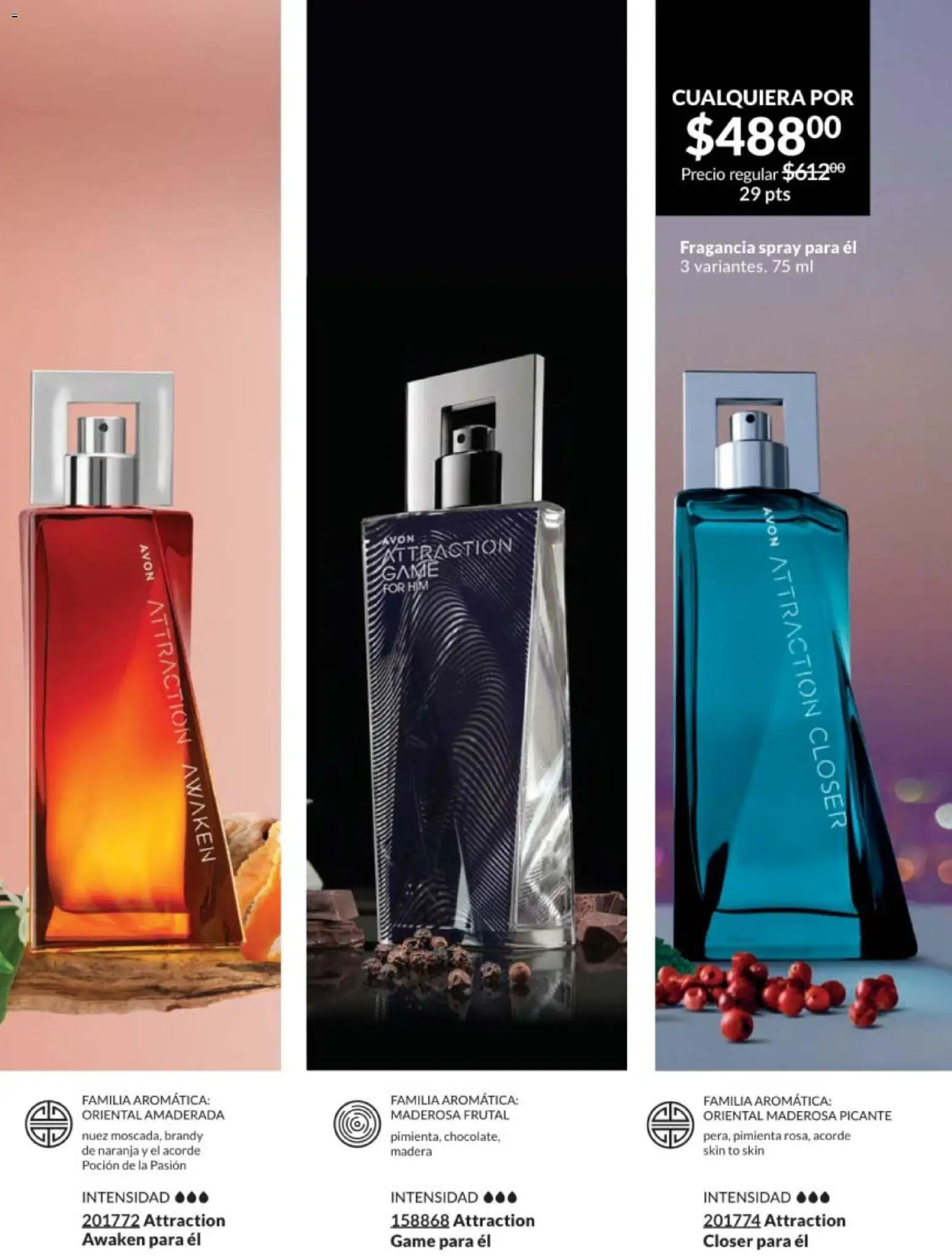 Nuevas ofertas de AVON válidas en toda la República Mexicana desde el 30.01.2026. ¡Encuentra las mejores ofertas en AVON campaña 3 2026! | Página: 69 | Productos: Pimienta, Nuez, Fragancia