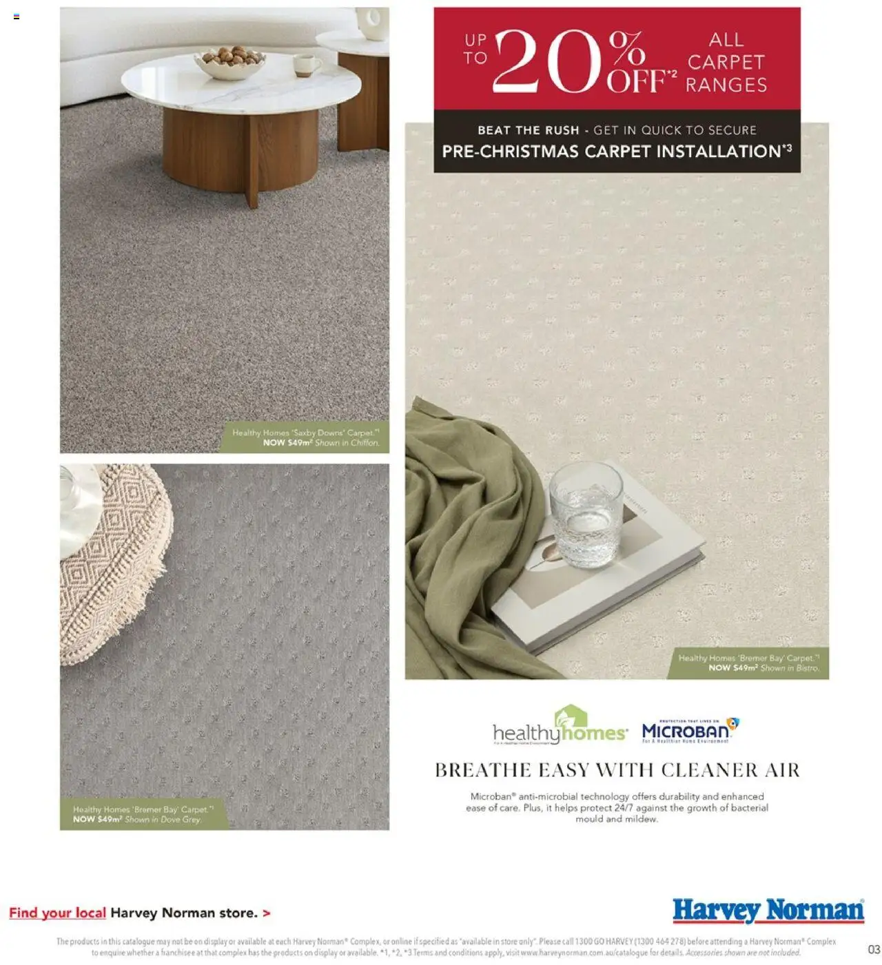 Harvey Norman catalogue - valid from 02.10.2025 | Page: 3 | Products: Carpet, Cleaner, Accessories