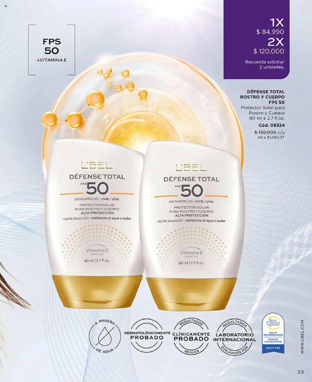L'Bel revista - valida desde el 27.05.2025 | Página: 23 | Productos: Agua, Uva, Protector solar