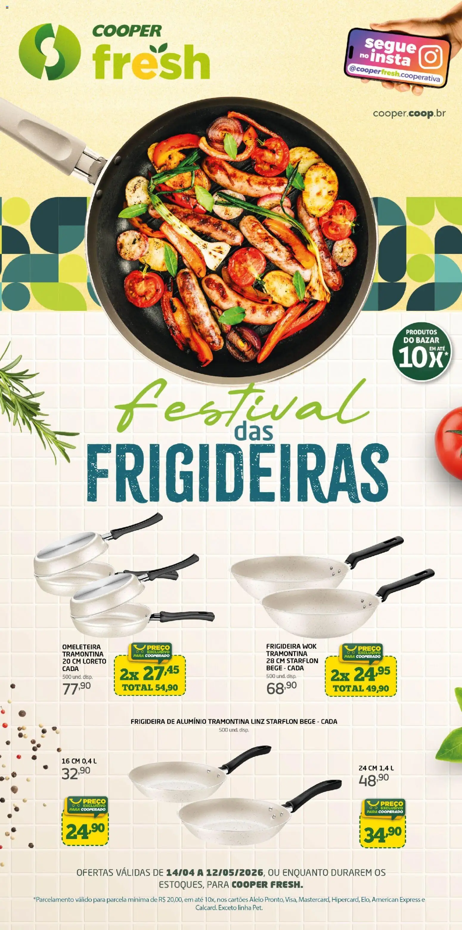 Cooper Folheto - válido de 14.04.2026 | Página: 1 | Produtos: Omeleteira, Frigideira