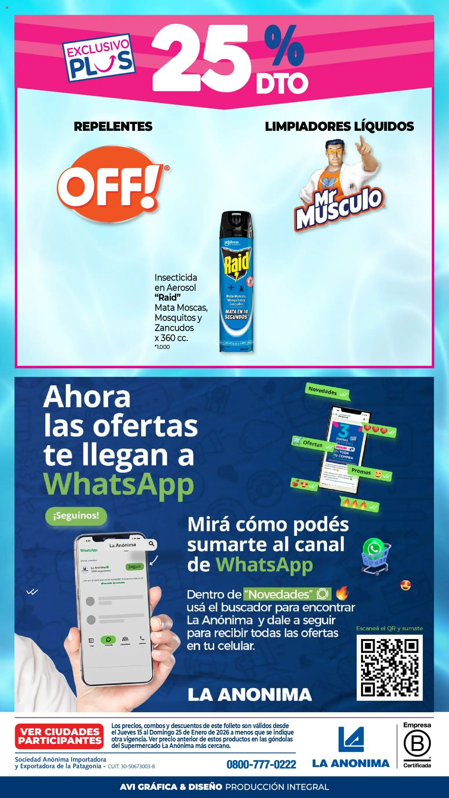 La Anonima catálogo │ válido desde el 15.01.2026 | Página: 45 | Productos: Insecticida, Té