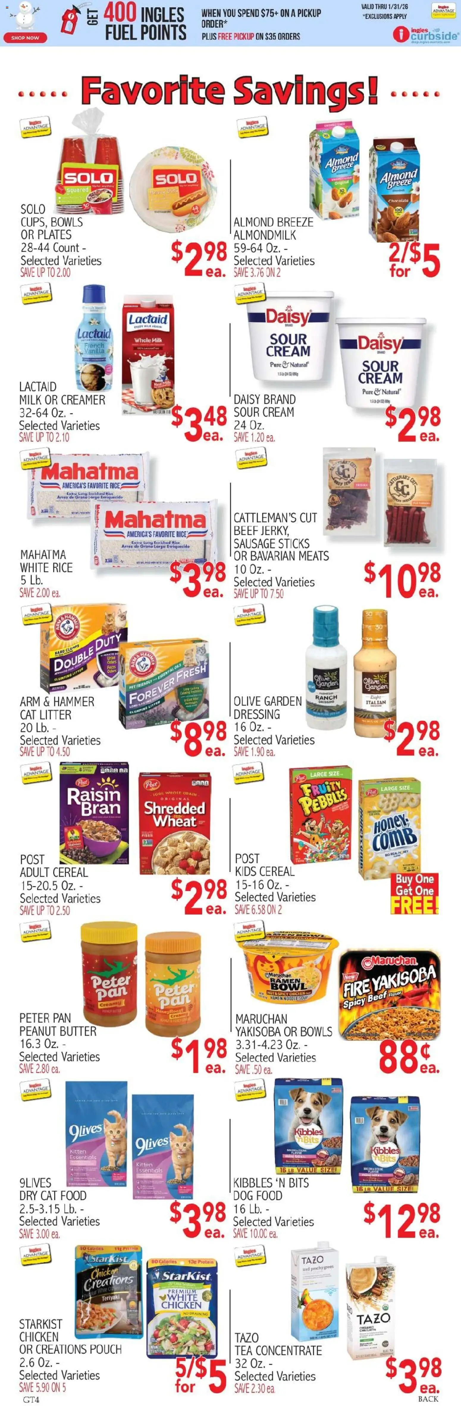 Ingles - Weekly flyer - valid from 28.01.2026 | Page: 8 | Products: Cat Litter, Milk, Sausage, Sham