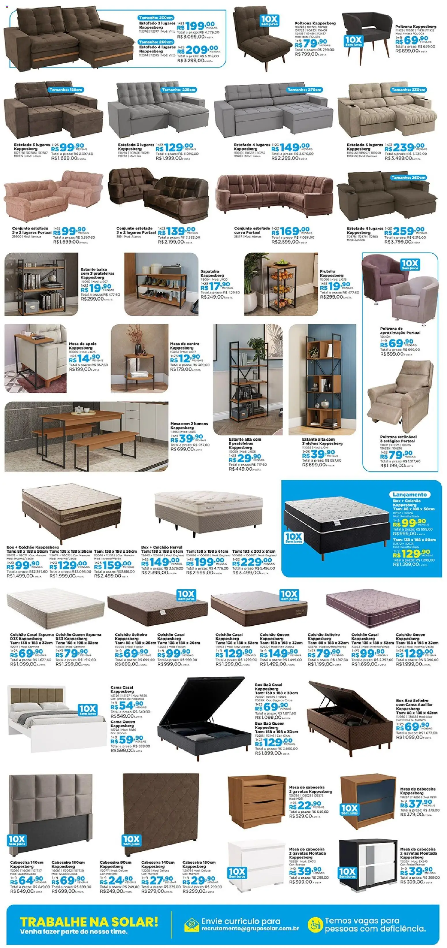 Lojas Solar Folheto - válido de 01.05.2026 | Página: 5 | Produtos: Cama, Mesa de cabeceira, Mesa, Poltrona