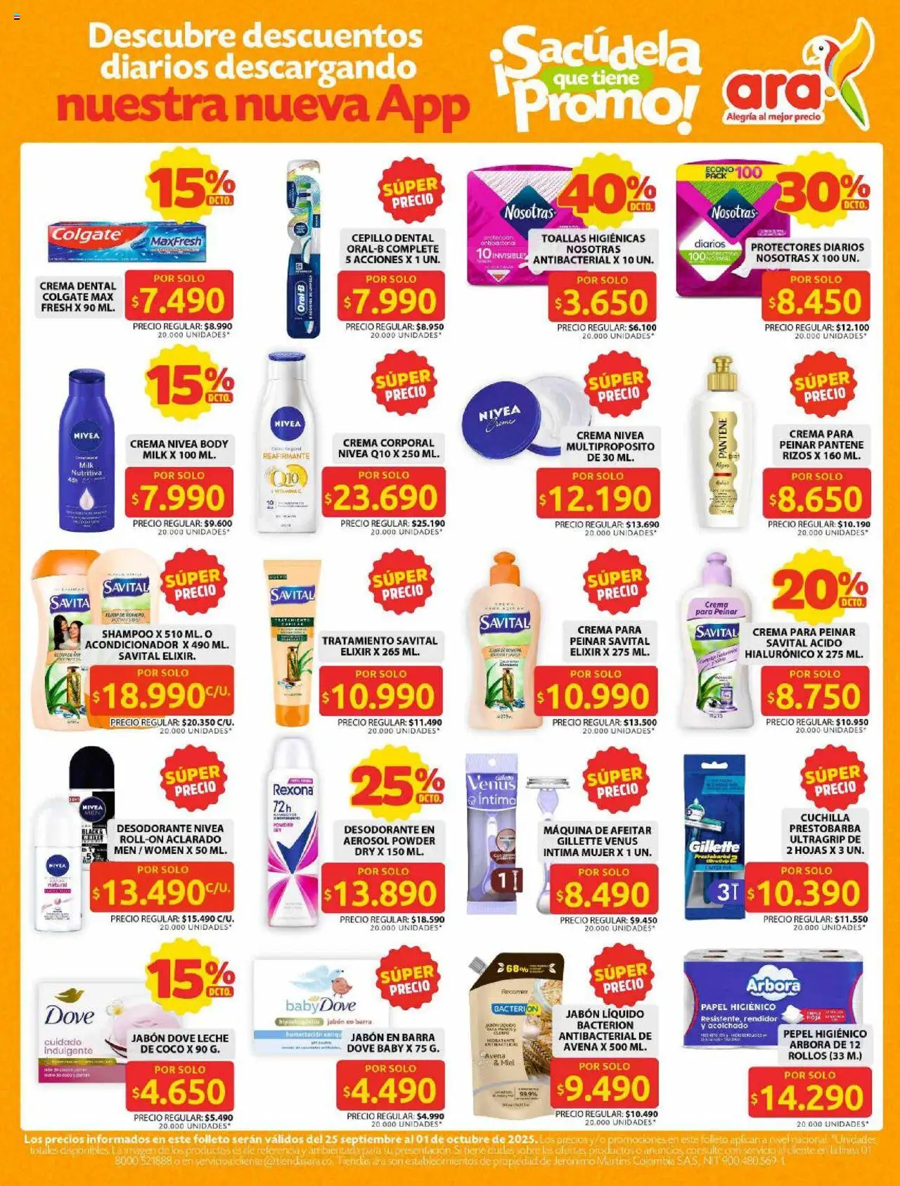 Ara revista - valida desde el 25.09.2025 | Página: 11 | Productos: Body, Jabón líquido, Sobre, Jabón