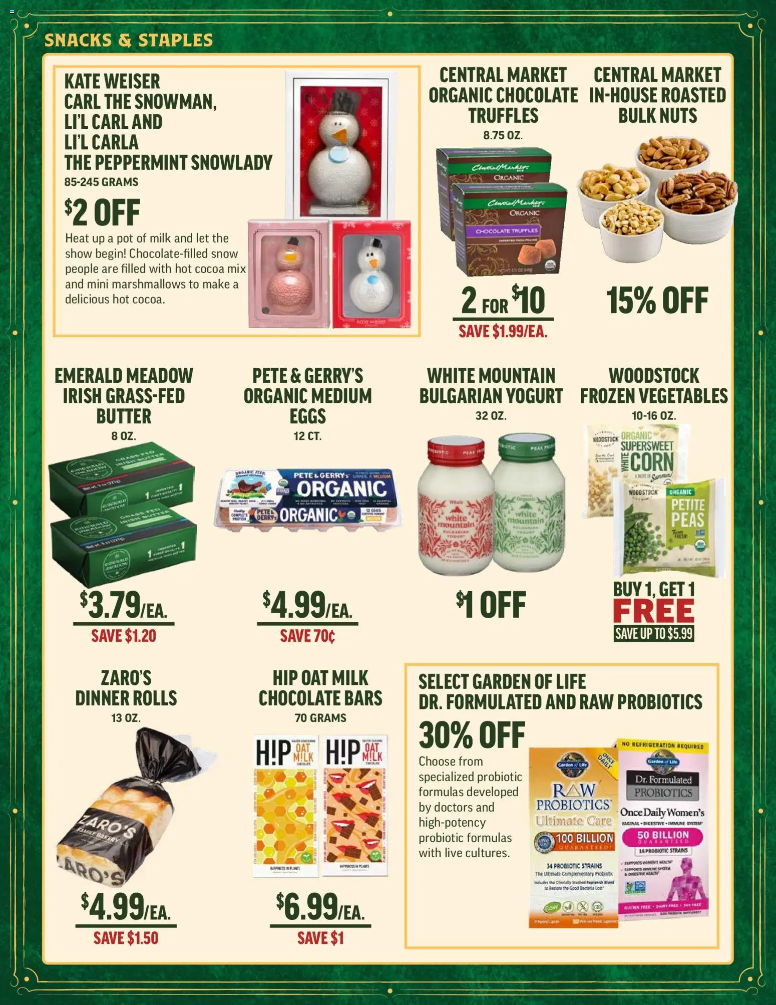Central Market Weekly Ad - valid from 17.12.2025 | Page: 6 | Products: Peppermint, Eggs, Chocolate, Pear
