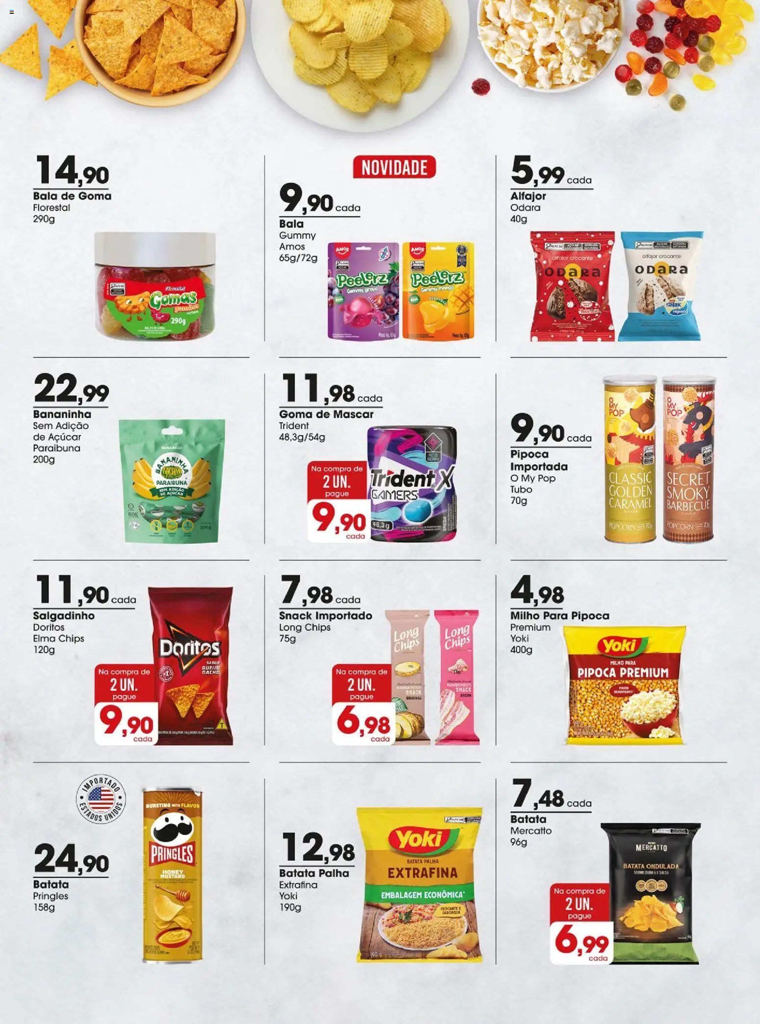 Zaffari Folheto - válido de 03.03.2026 | Página: 8 | Produtos: Elma Chips, Batata, Bala, Pipoca