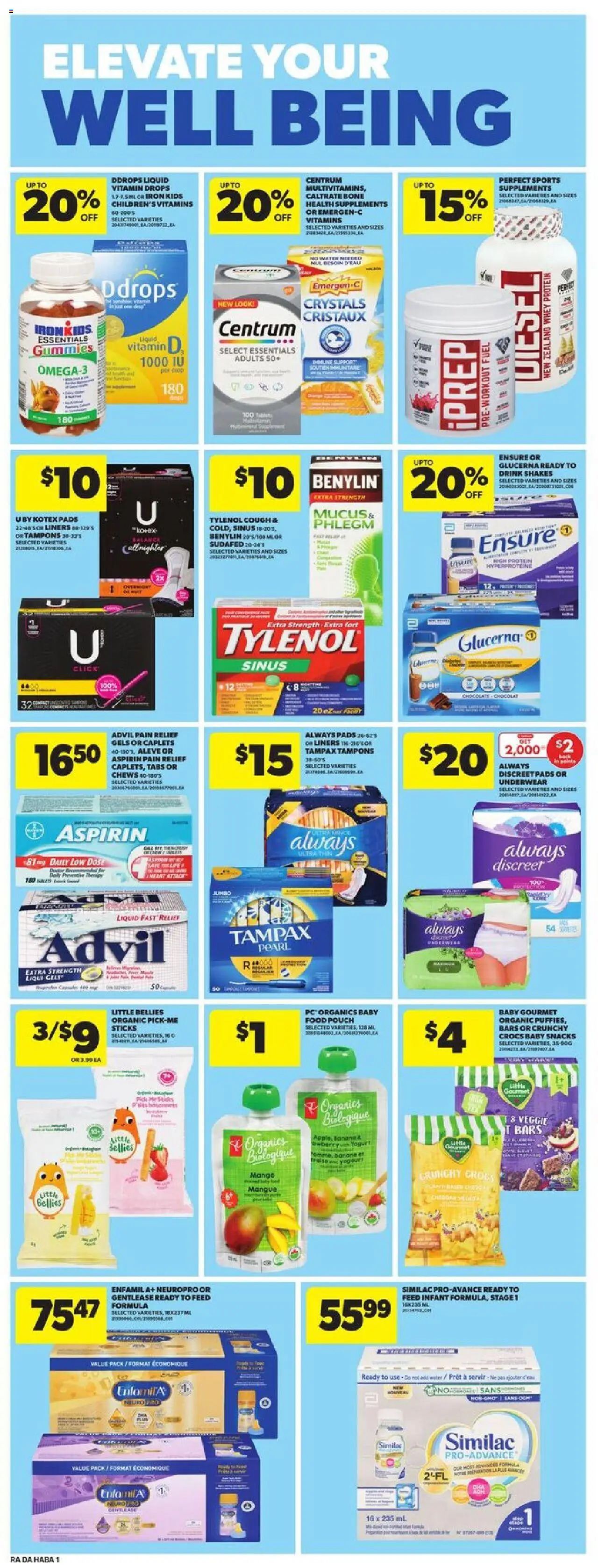 Atlantic Superstore flyer valid from 25.09.2025 | Page: 22 | Products: Iron, Yogurt, Underwear