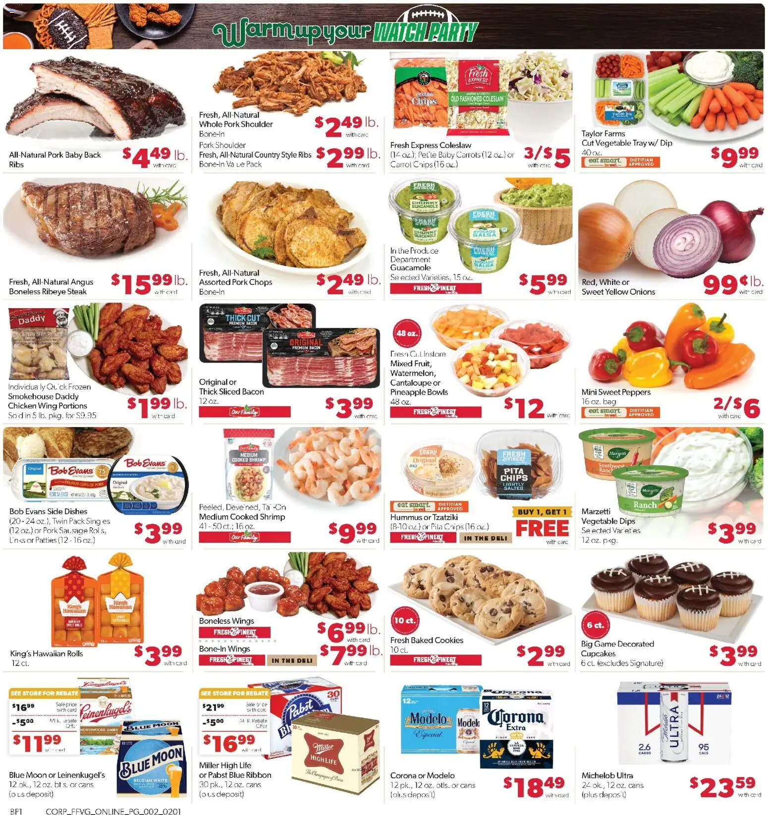 Family Fare Weekly Ad - MI - valid from 01.02.2026 | Page: 2 | Products: Pork, Chips, Avocado, Game