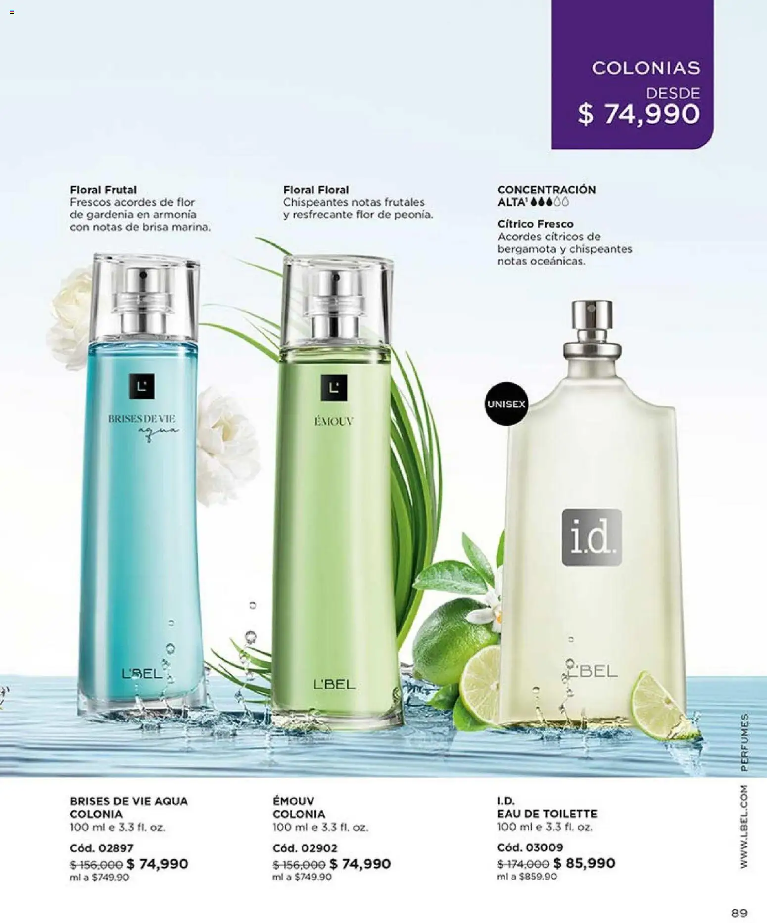 L'Bel revista - valida desde el 01.01.2026 | Página: 89 | Productos: Eau de toilette