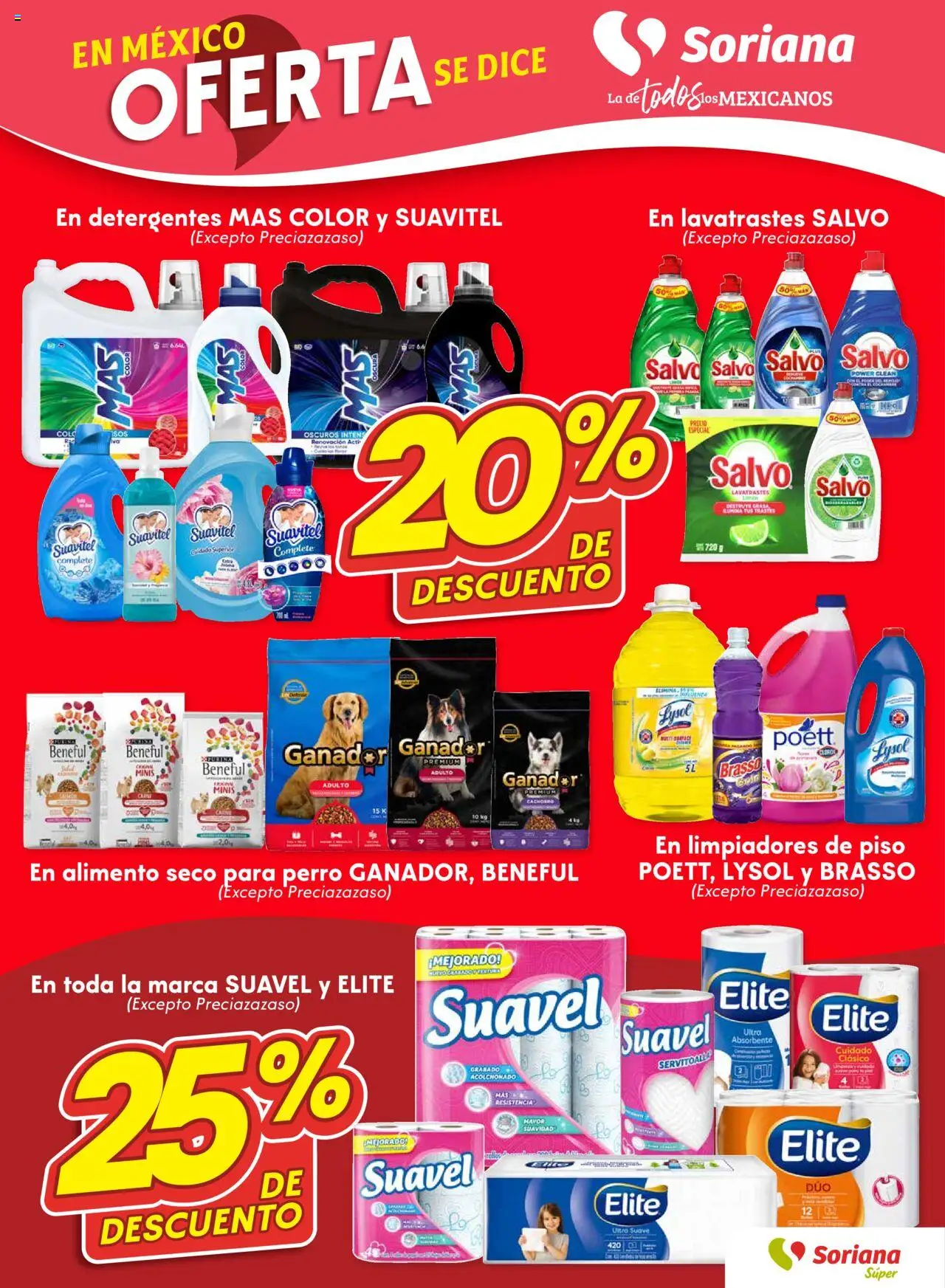 Nuevas ofertas de Soriana válidas en toda la República Mexicana desde el 16.10.2025. ¡Encuentra las mejores ofertas en Soriana - Fin de Semana Súper: BCS, Son y Sin! | Página: 5