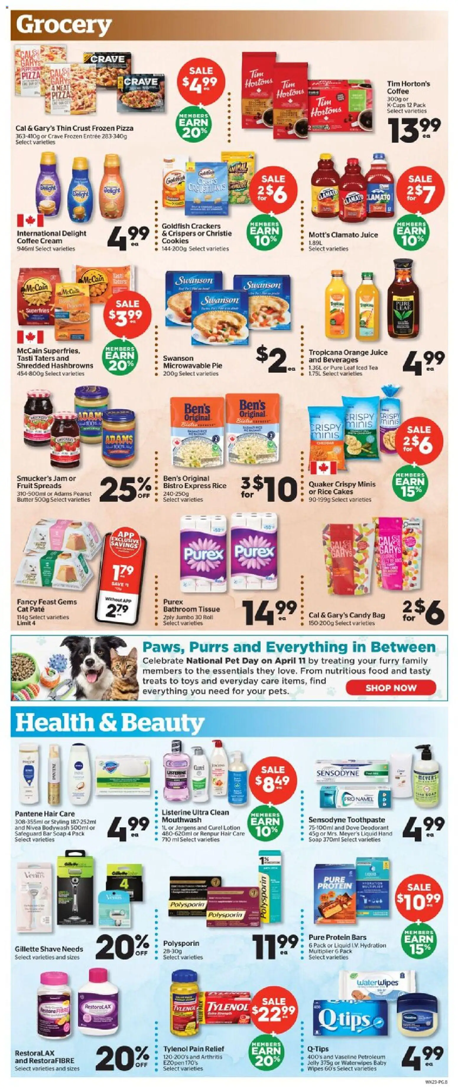 Calgary Co-op flyer valid from 09.04.2026 | Page: 8 | Products: Bag, Deodorant, Butter, Coffee