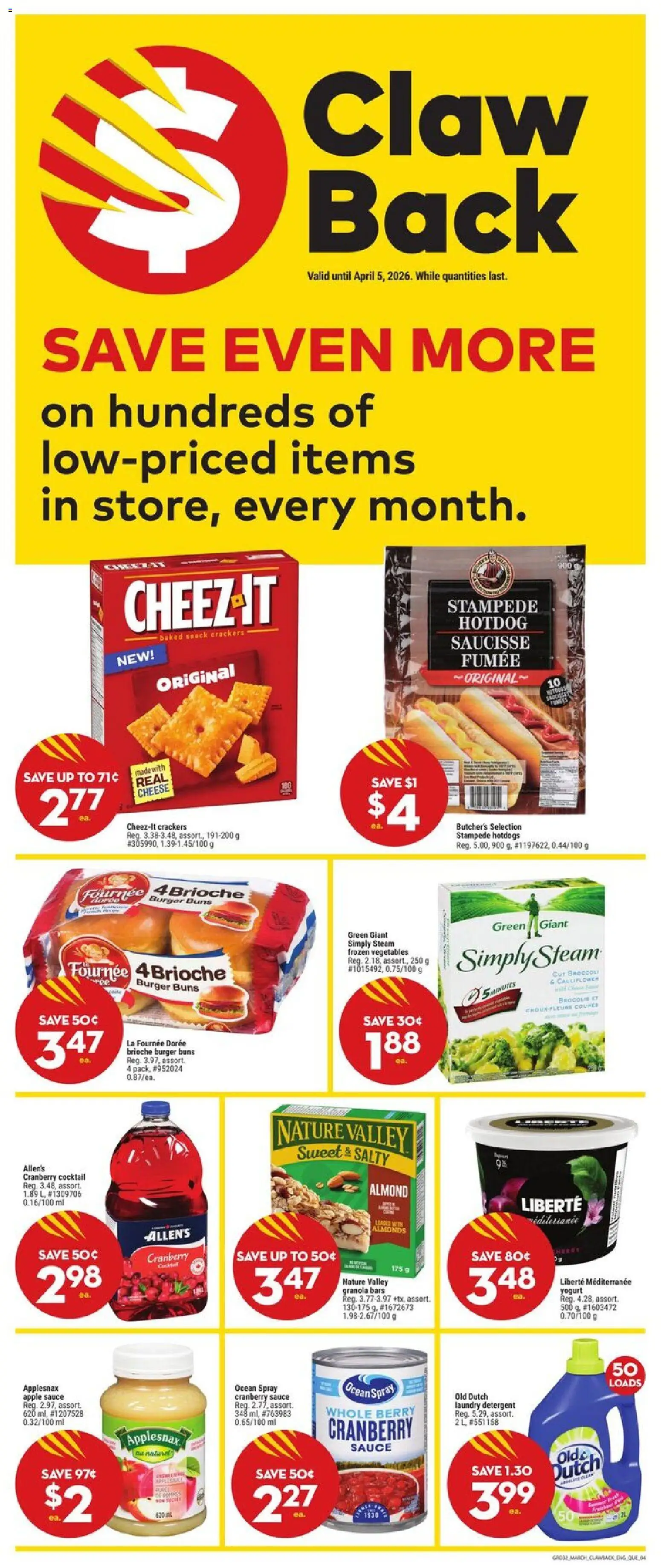Giant Tiger flyer valid from 11.03.2026 | Page: 6 | Products: Detergent, Cheese, Yogurt