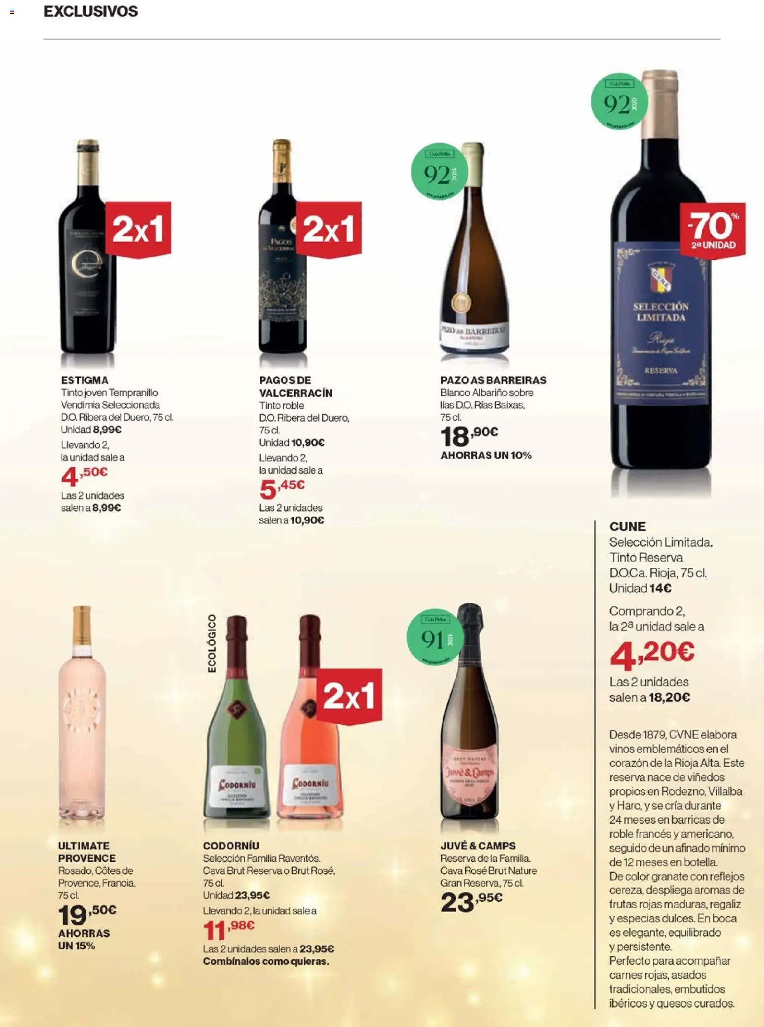 Nuevas ofertas de El Corte Inglés válidas en toda la República Mexicana desde el 20.11.2025. ¡Encuentra las mejores ofertas en El Corte Inglés catálogo La Bodega ! | Página: 3 | Productos: Cava, Sobre