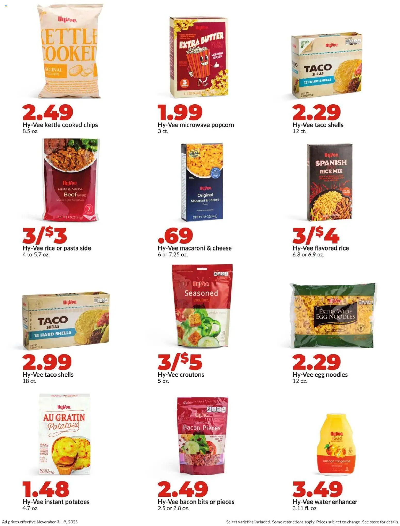 HyVee Weekly Ad - valid from 03.11.2025 | Page: 22 | Products: Rice, Noodles, Pasta, Potatoes