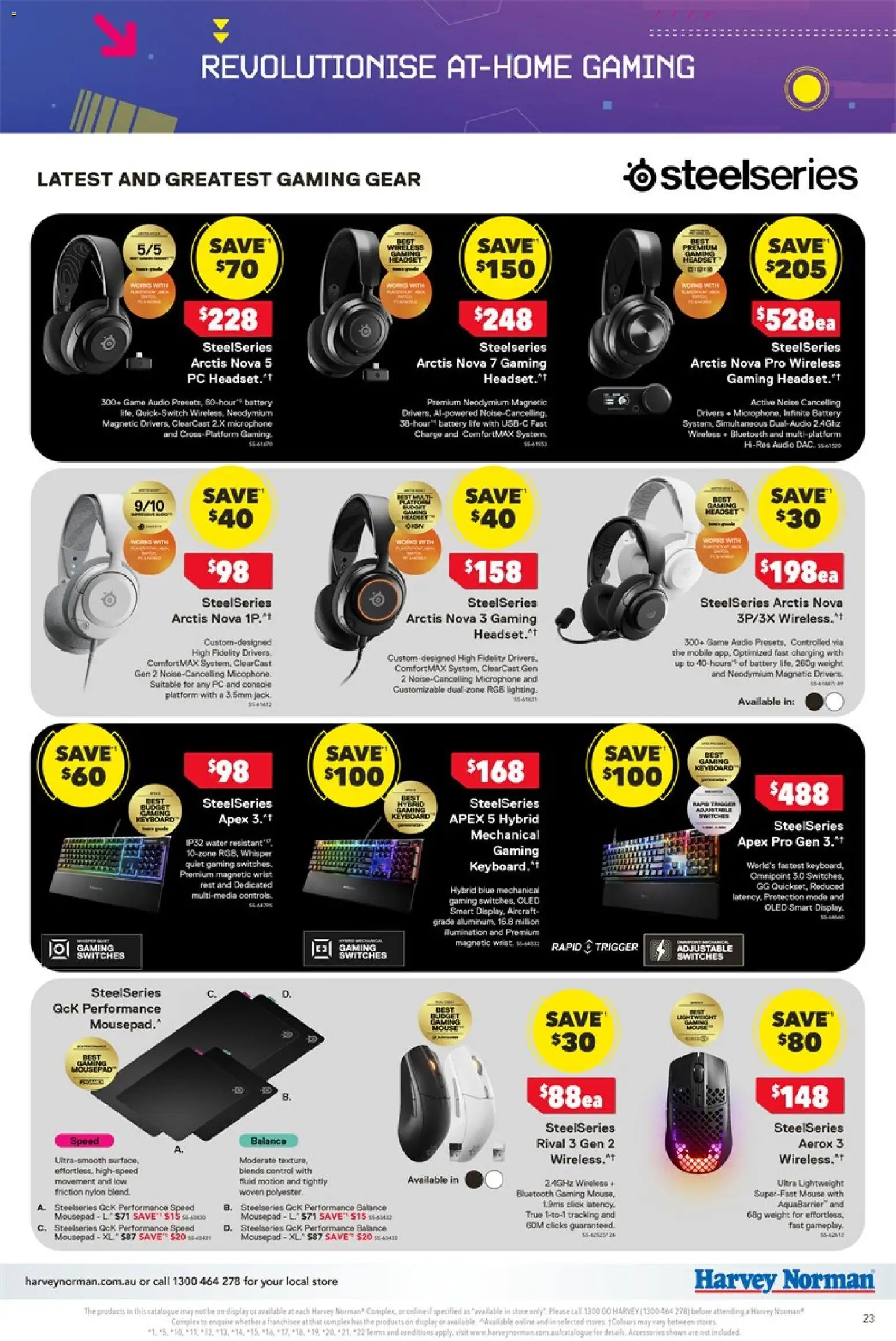 Harvey Norman catalogue - valid from 09.04.2026 | Page: 23 | Products: Water, Keyboard, Game, Weight