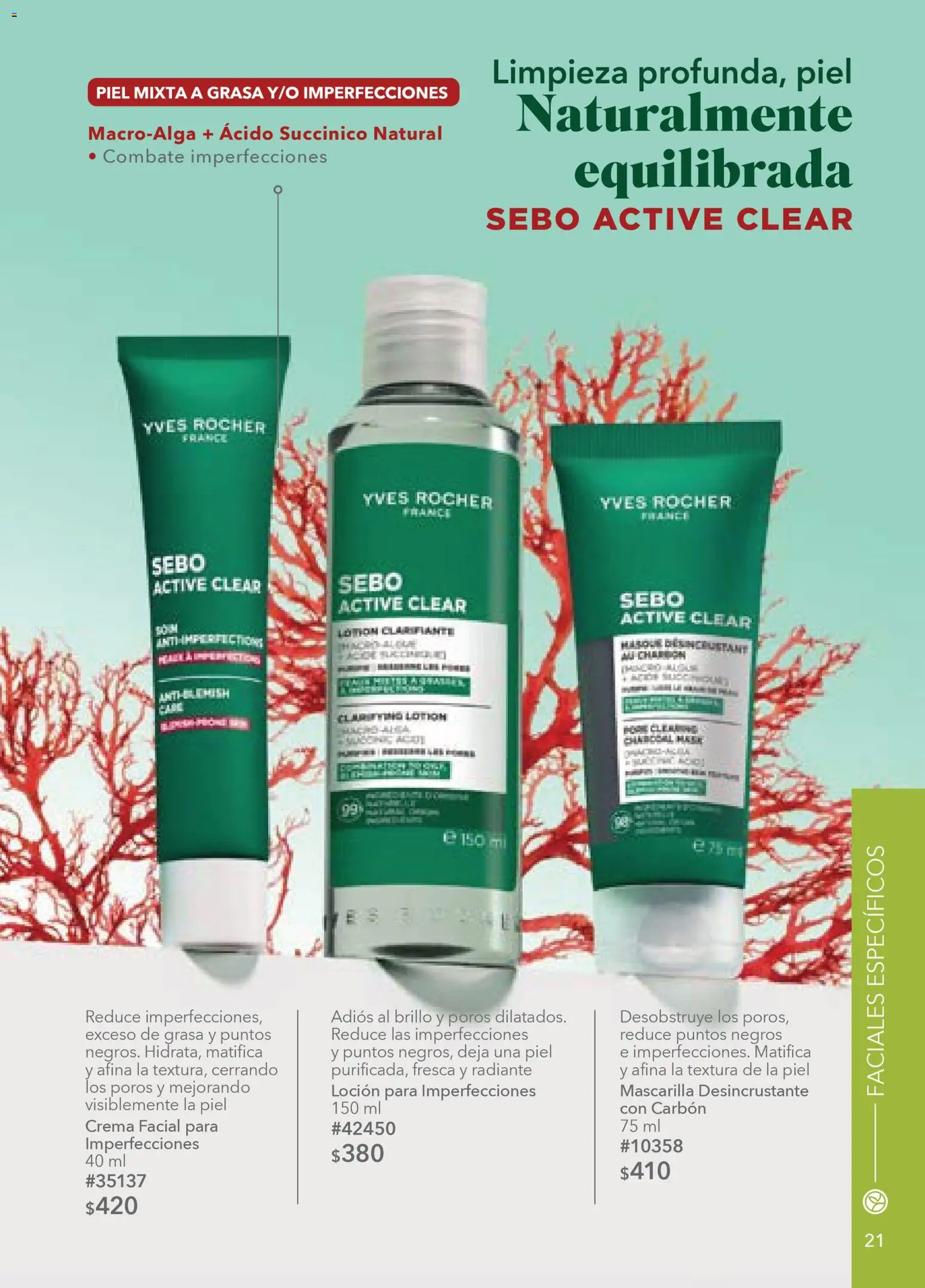 Nuevas ofertas de Yves Rocher válidas en toda la República Mexicana desde el 24.03.2026. ¡Encuentra las mejores ofertas en Yves Rocher campaña 5 2026! | Página: 21 | Productos: Crema, Brillo, Radiante, Mascarilla