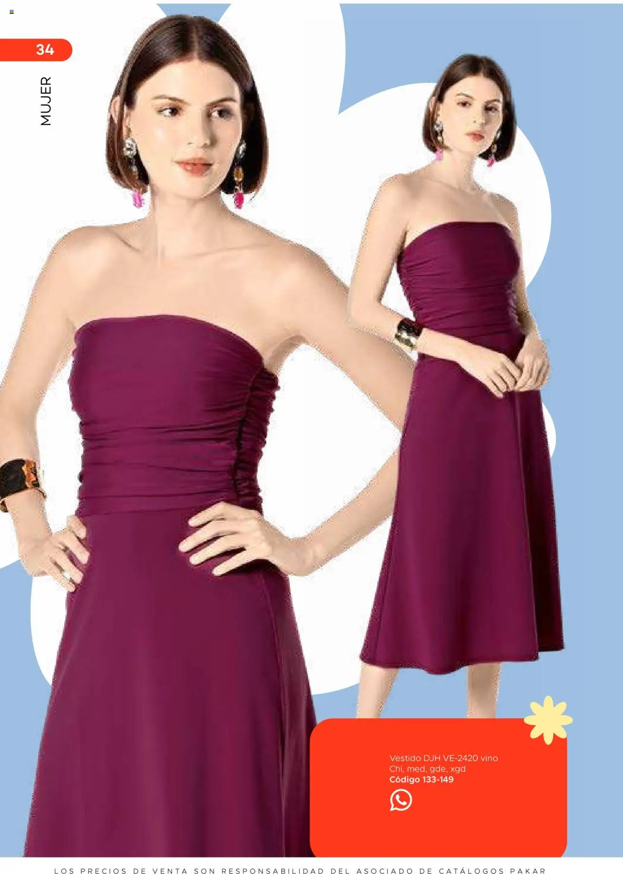 Nuevas ofertas de SC Pakar válidas en toda la República Mexicana desde el 31.01.2025. ¡Encuentra las mejores ofertas en SC Pakar catálogo Ropa! | Página: 34 | Productos: Vestido, Vino