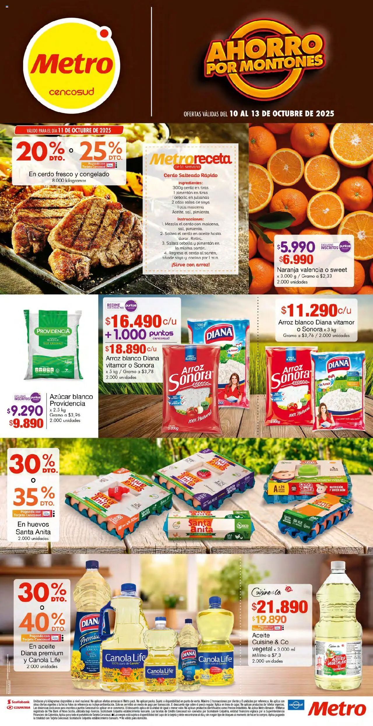 Metro revista - valida desde el 10.10.2025 | Página: 1 | Productos: Pimienta, Azucar, Cocina, Huevos