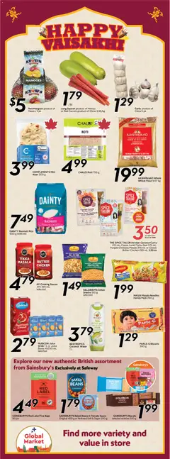 Preview of Safeway weekly flyer / circulaire from shop Safeway valid from 02.04.2026 | Page: 14 | Products: Rice, Tea, Milk, Butter