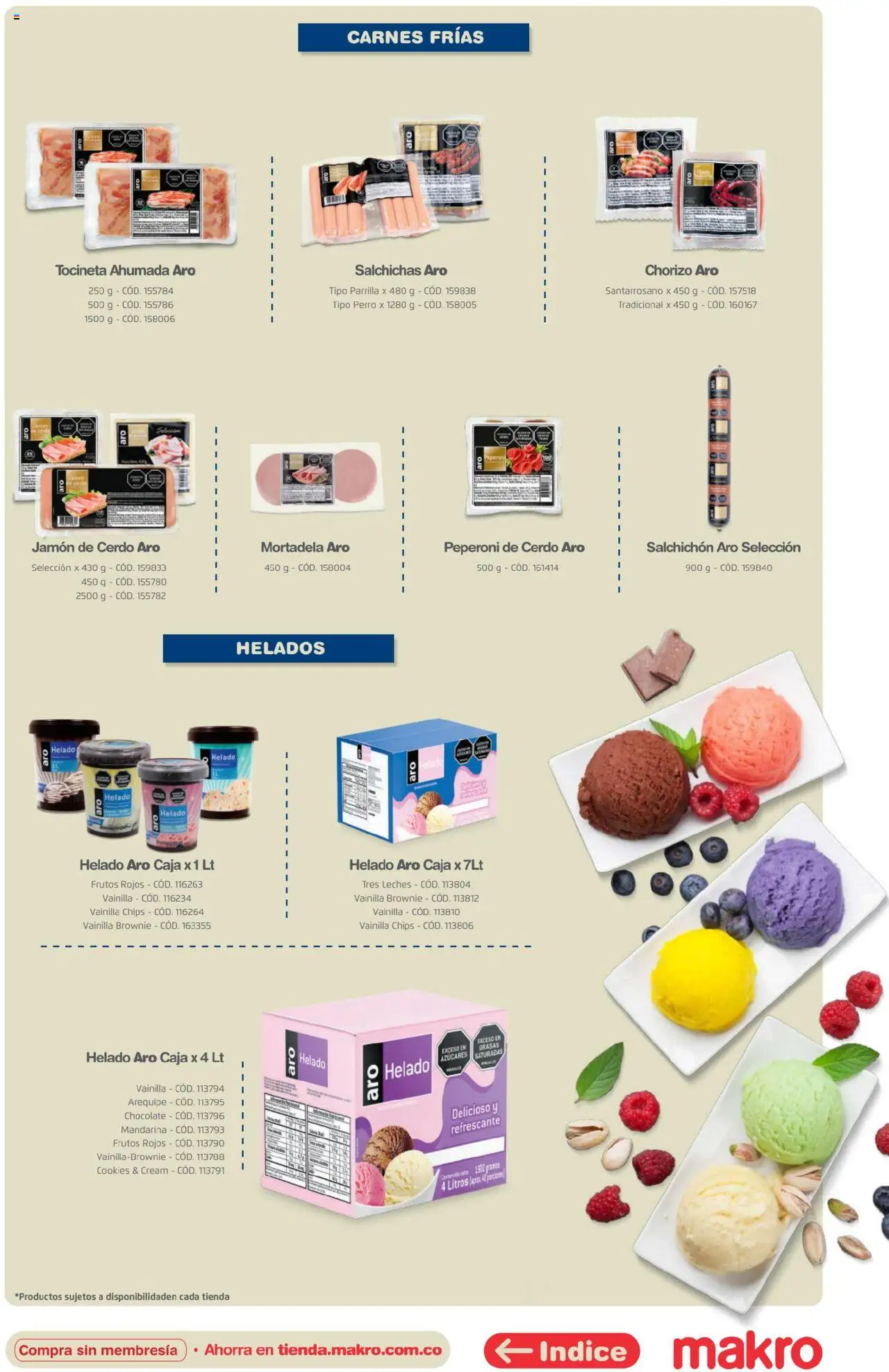 Makro revista - valida desde el 16.04.2025 | Página: 22 | Productos: Helado, Caja, Mortadela, Chocolate
