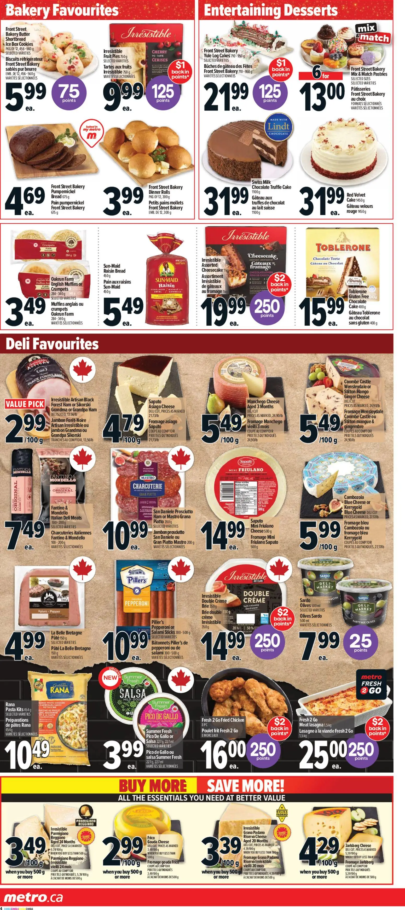 Metro flyer valid from 18.12.2025 | Page: 9 | Products: Box, Bread, Chocolate, Ham