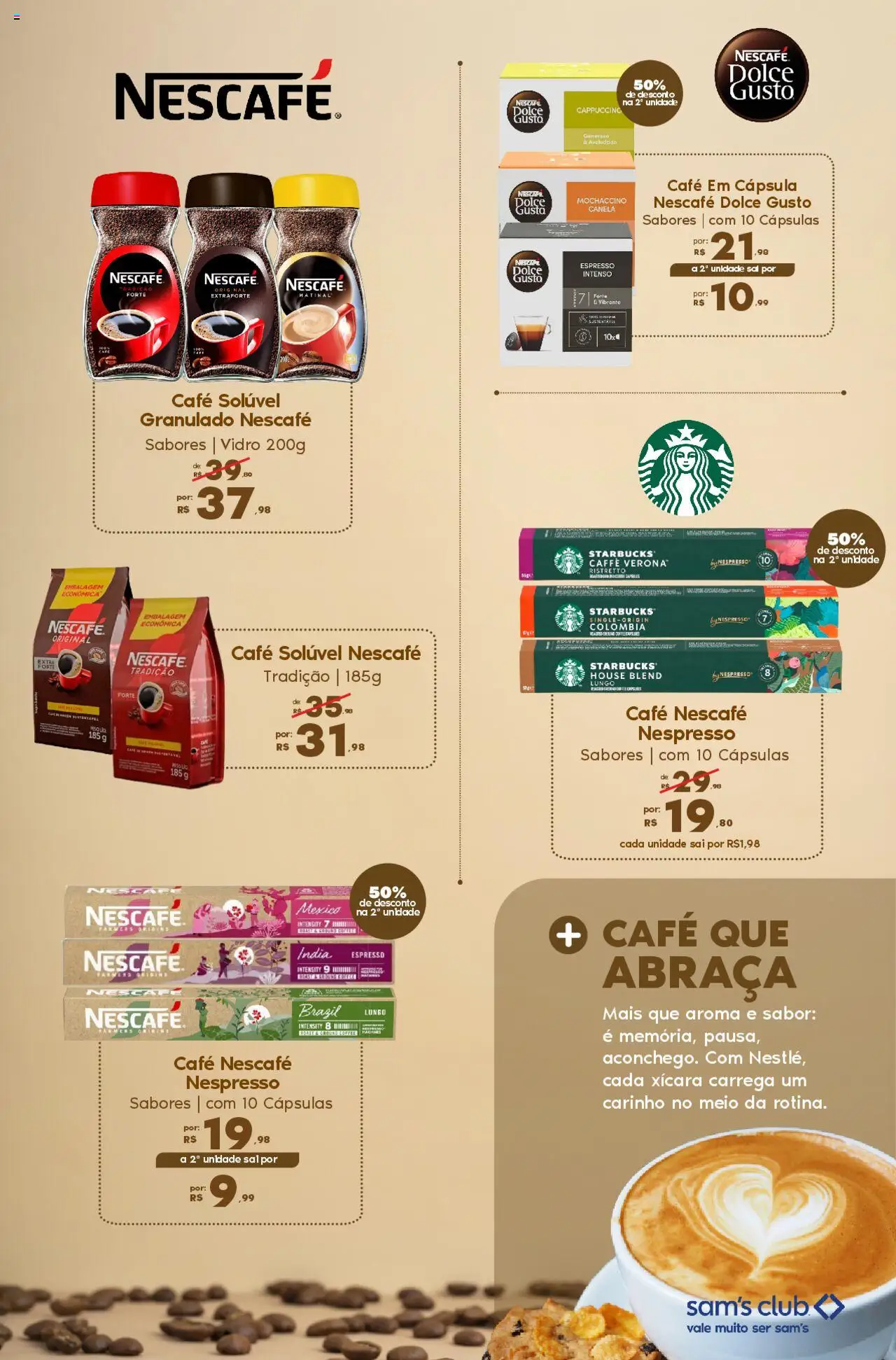 Sam's Club Folheto - válido de 21.07.2025 | Página: 2 | Produtos: Granulado, Sal, Canela, Café solúvel