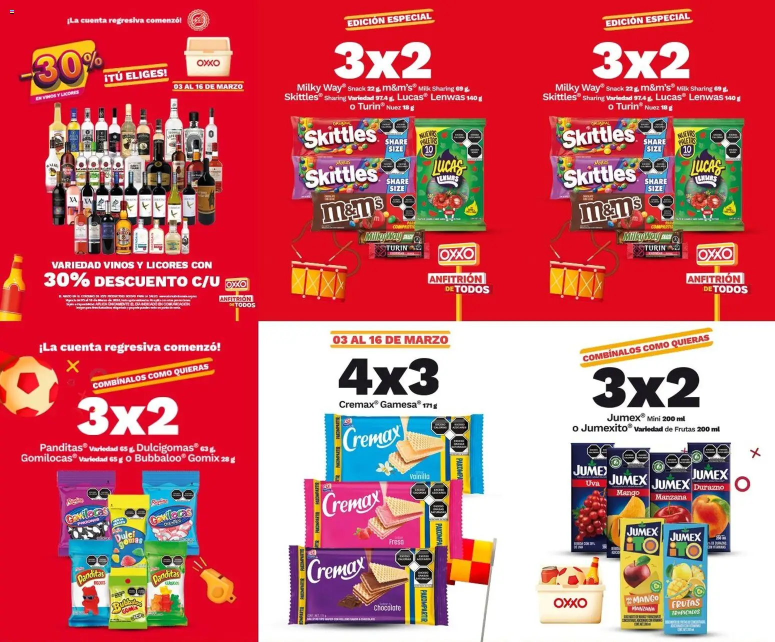 Nuevas ofertas de OXXO válidas en toda la República Mexicana desde el 03.03.2026. ¡Encuentra las mejores ofertas en OXXO catálogo Promo destacada! | Página: 1 | Productos: Durazno, Manzana, Chocolate, Nuez