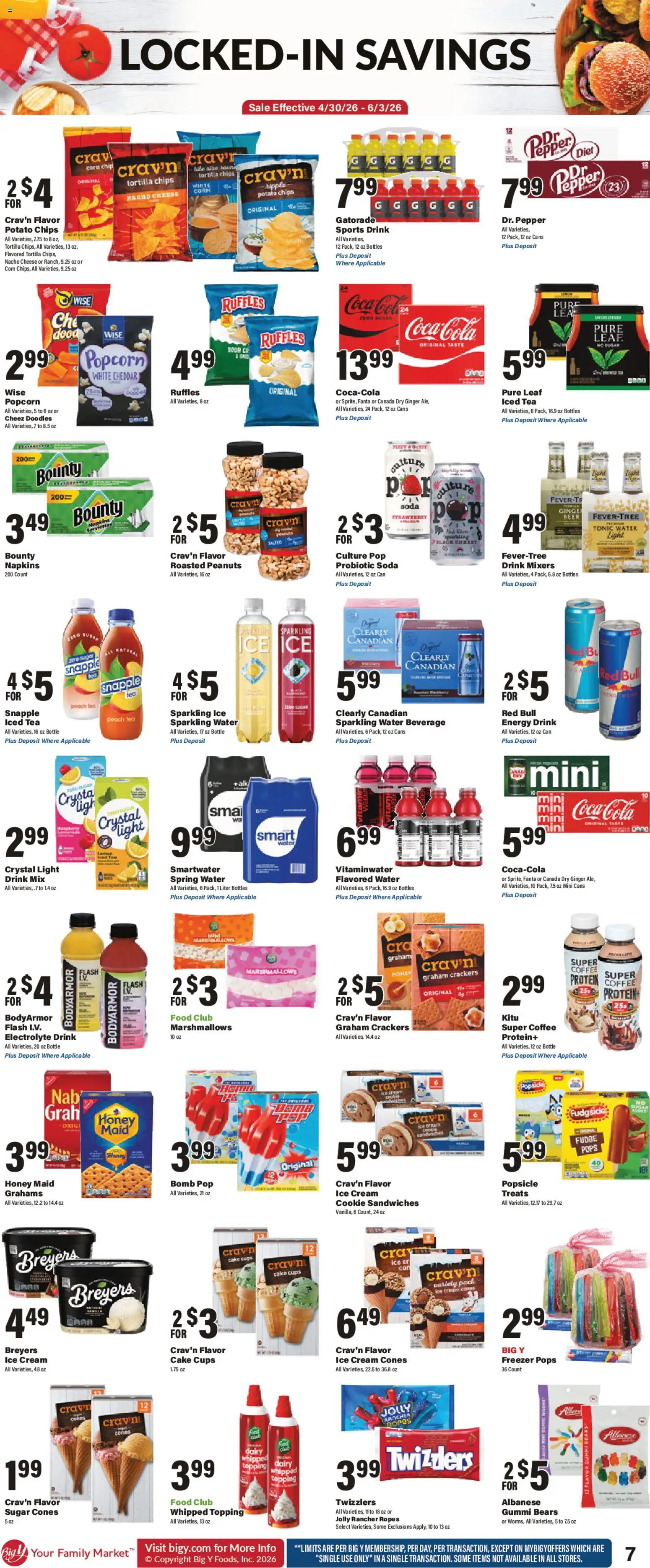 Big Y Weekly Ad - valid from 30.04.2026 | Page: 10 | Products: Tea, Cream, Sugar, Pepper