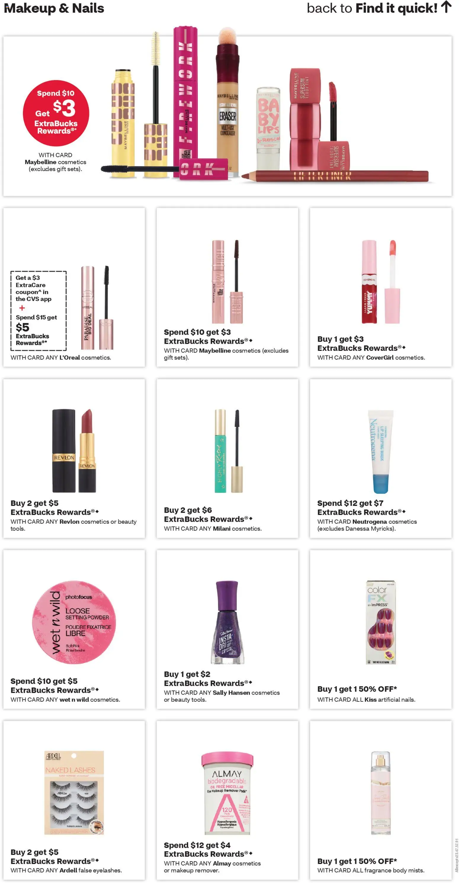 CVS Pharmacy Weekly Ad - NY - valid from 28.12.2025 | Page: 10 | Products: Fragrance, Concealer, Makeup Remover, Pads