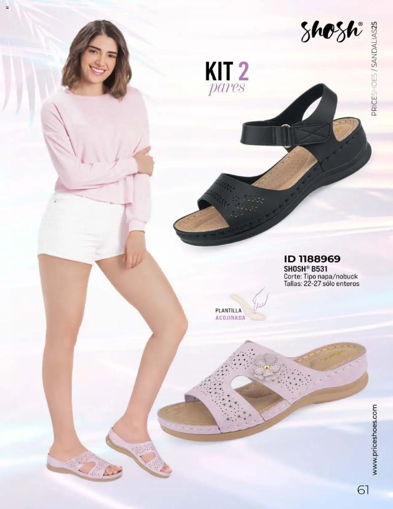 Nuevas ofertas de Price Shoes válidas en toda la República Mexicana desde el 11.03.2025. ¡Encuentra las mejores ofertas en Price Shoes catálogo Sandalias Kits 2025! | Página: 61