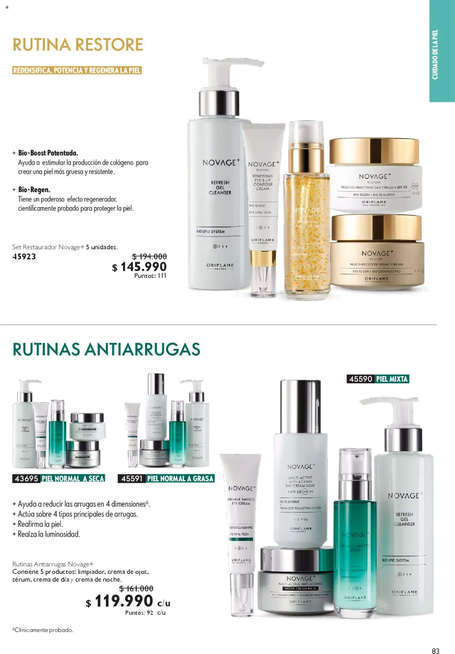 Oriflame ofertas  │ válido desde el 28.03.2026 | Página: 83 | Productos: Uva, Sobre, Crema, Serum