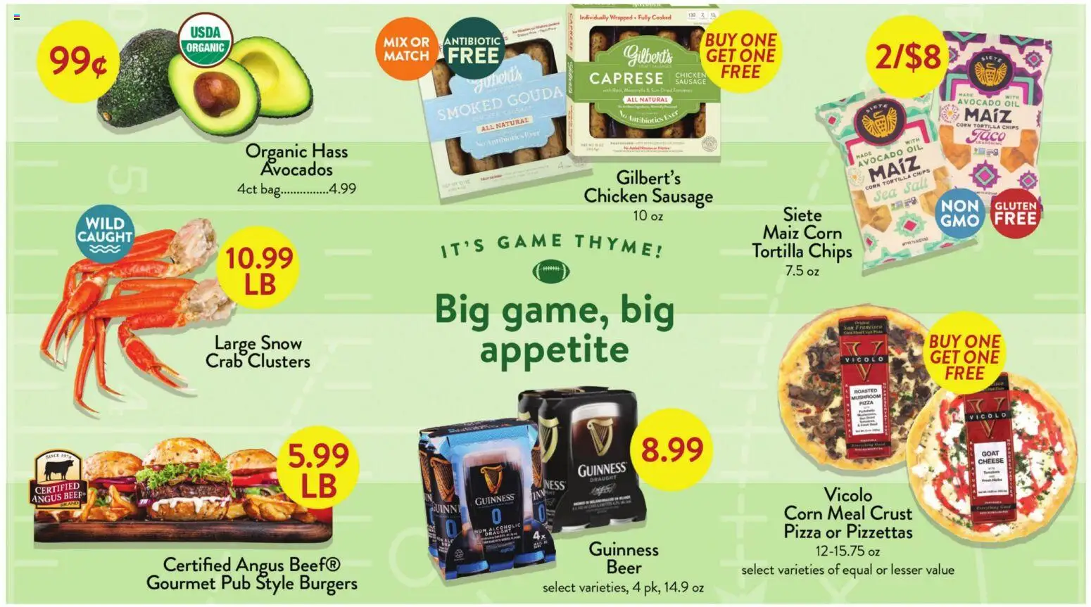 Fresh Thyme Weekly Ad - IA - valid from 04.02.2026 | Page: 4 | Products: Oil, Chips, Avocado, Sausage