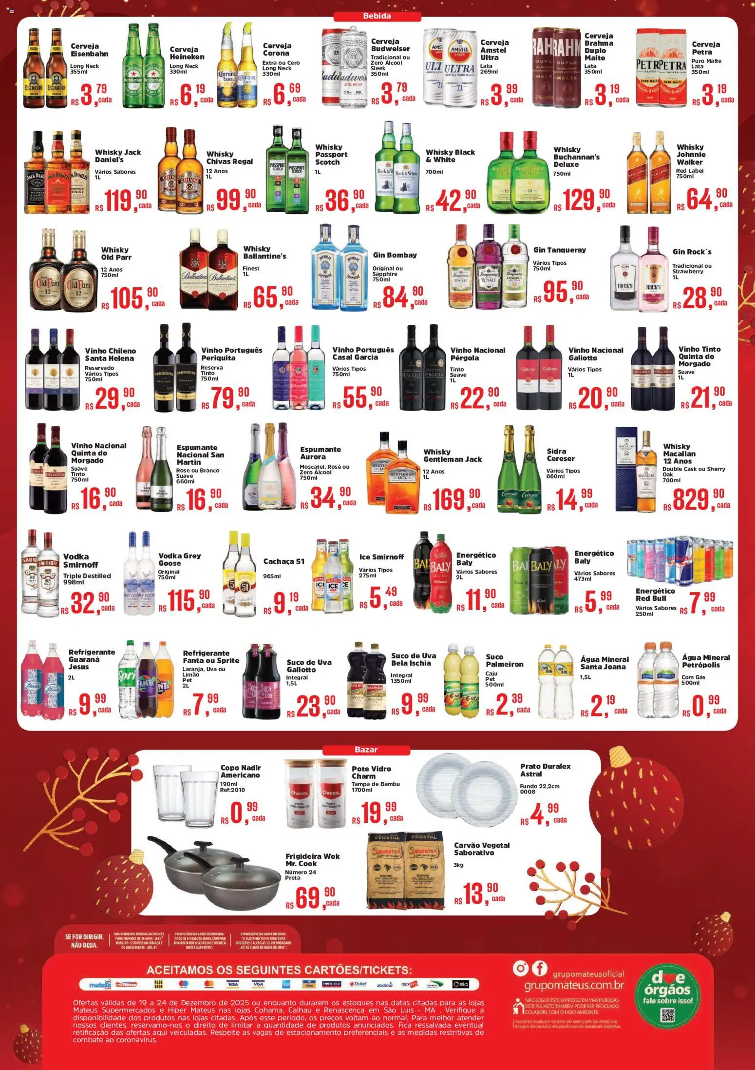 Mateus Folheto - válido de 19.12.2025 | Página: 4 | Produtos: Espumante, Suco, Bebida, Cachaça 51